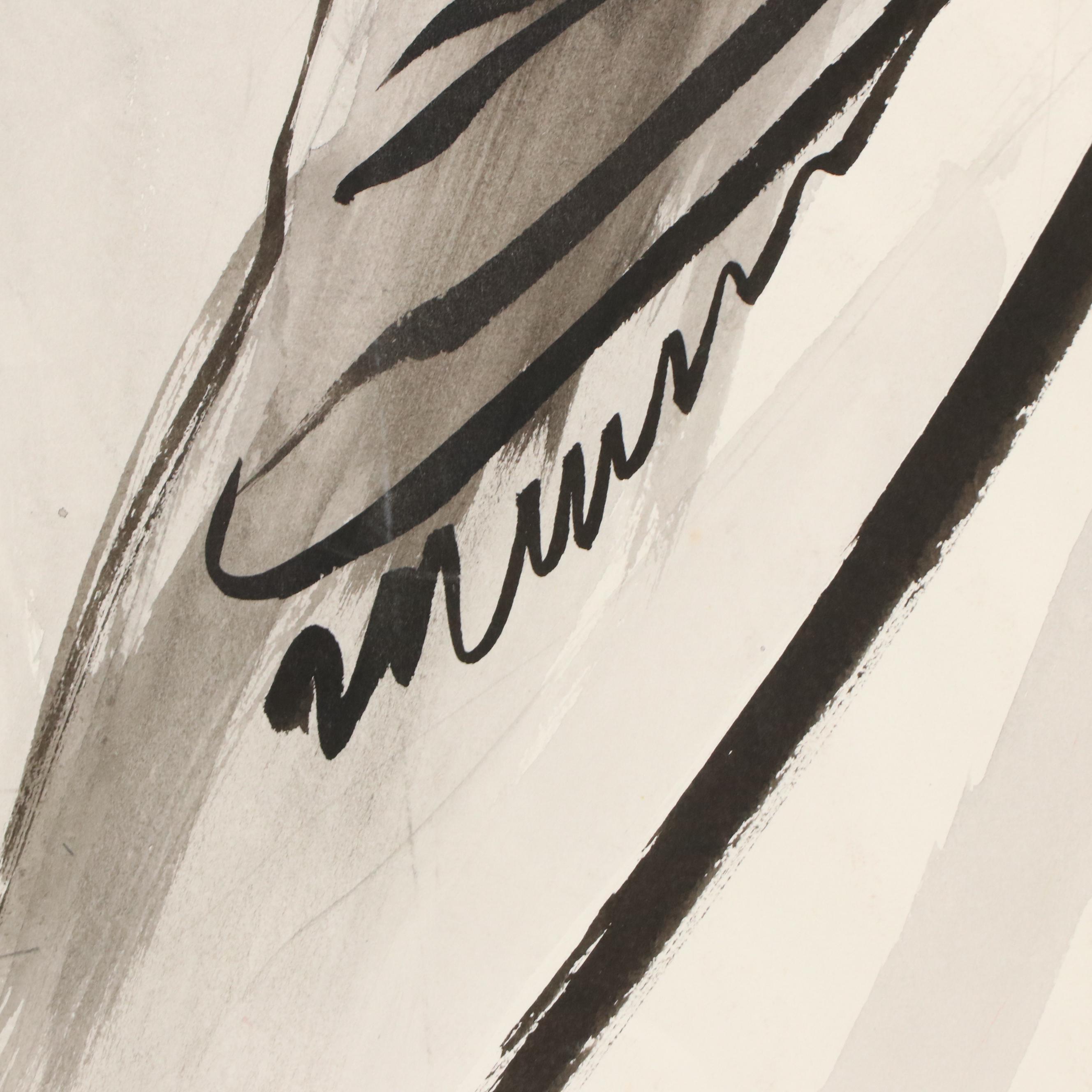 Gestural Ink Drawing of Women