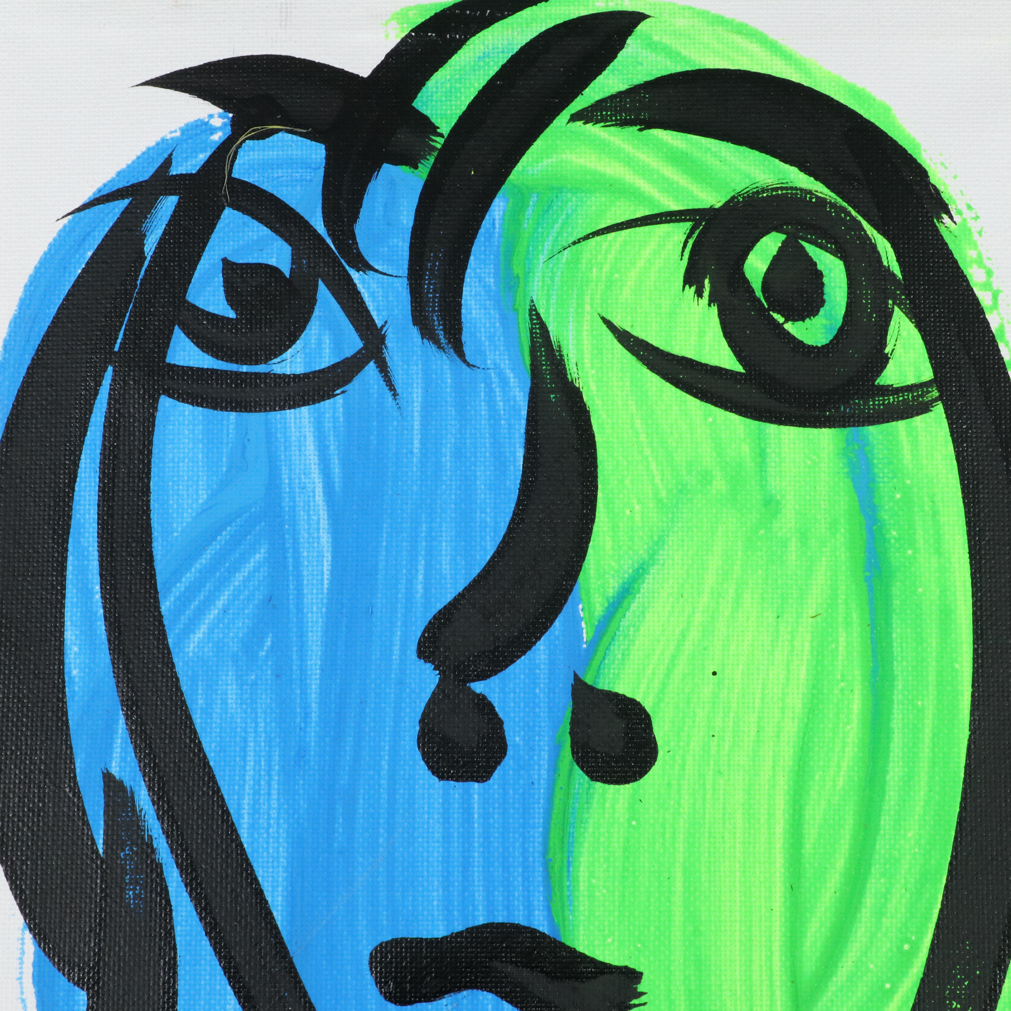 Peter Robert Keil Stylized Acrylic Portrait