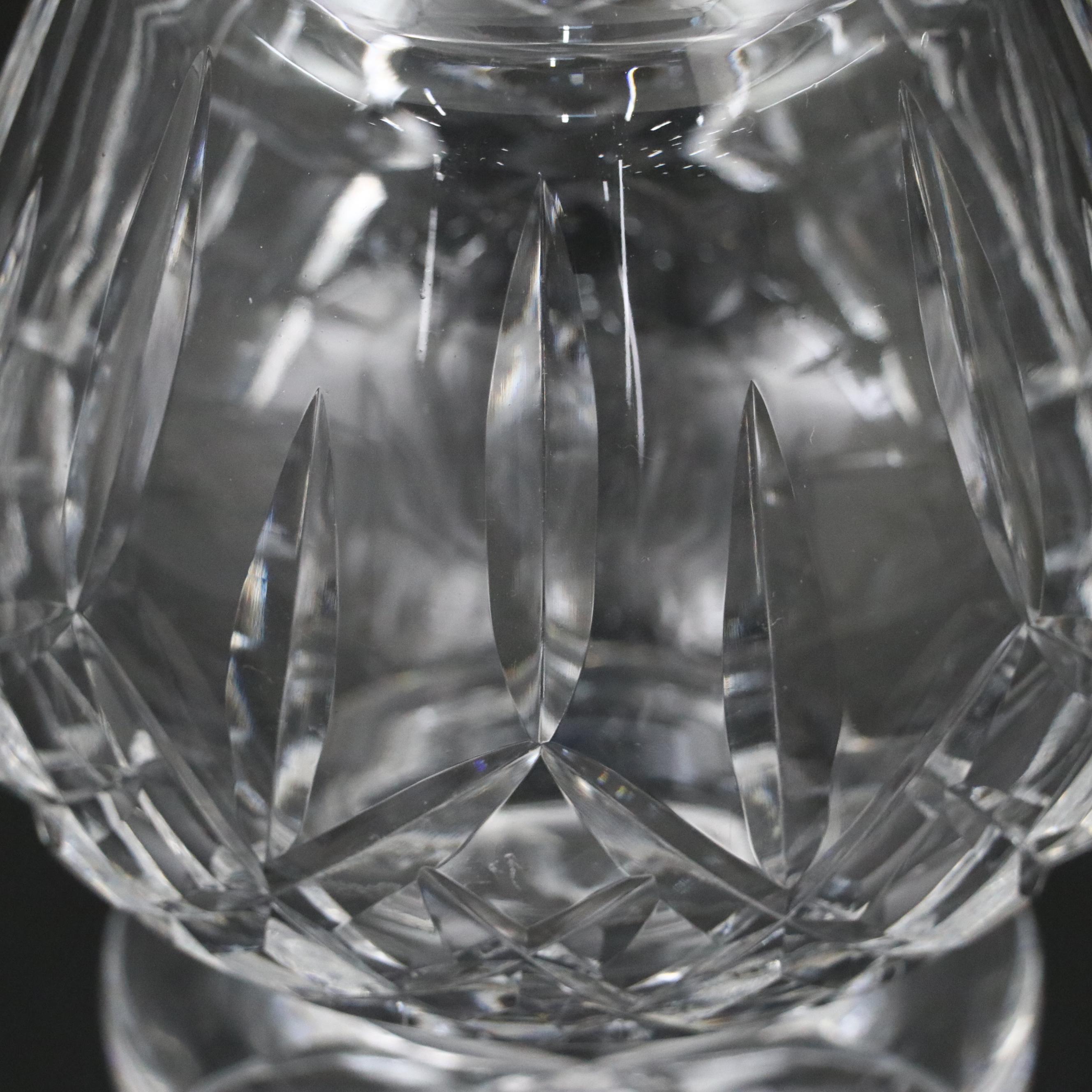 Waterford "Lismore" Crystal Brandy Decanter and Brandy Glasses
