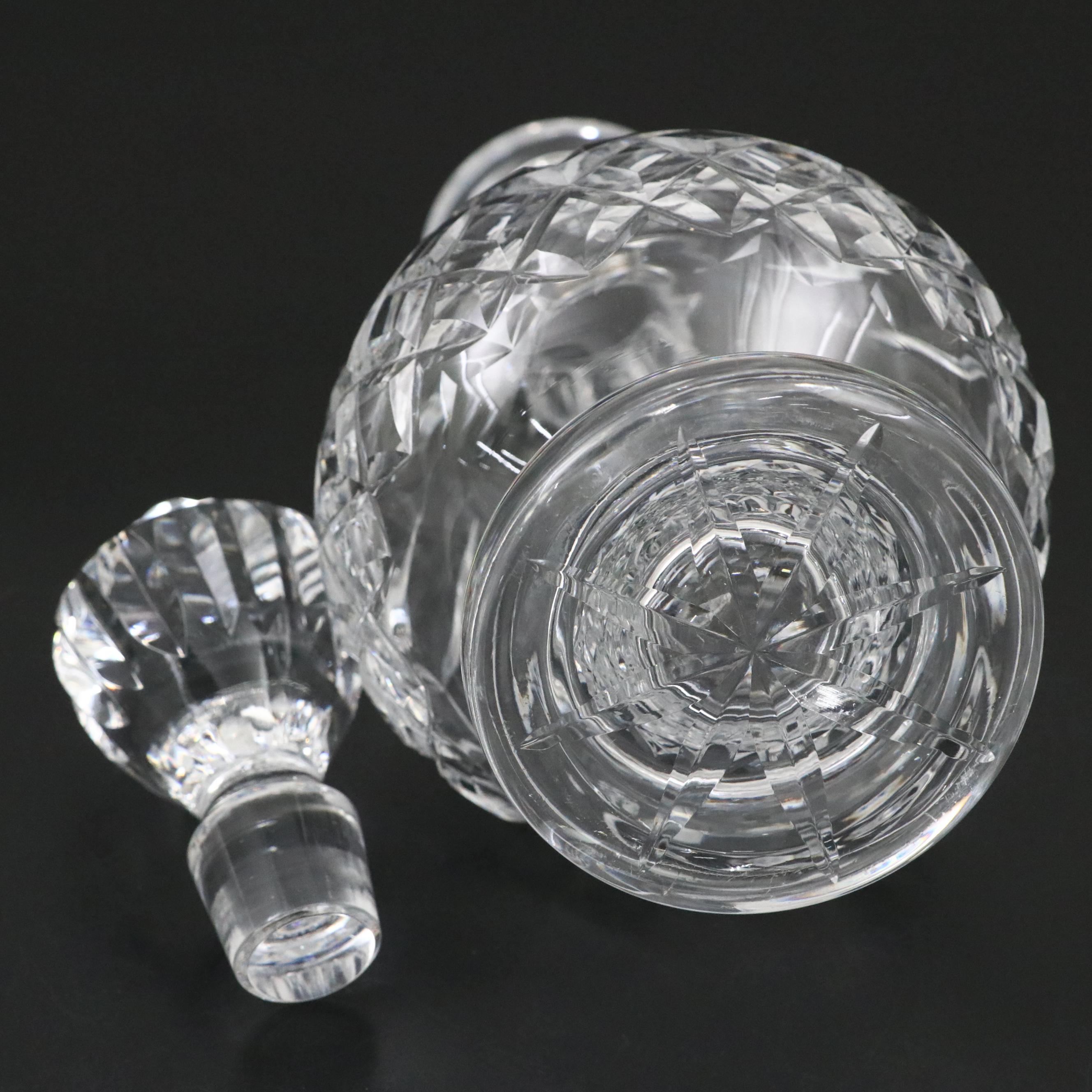 Waterford "Lismore" Crystal Brandy Decanter and Brandy Glasses