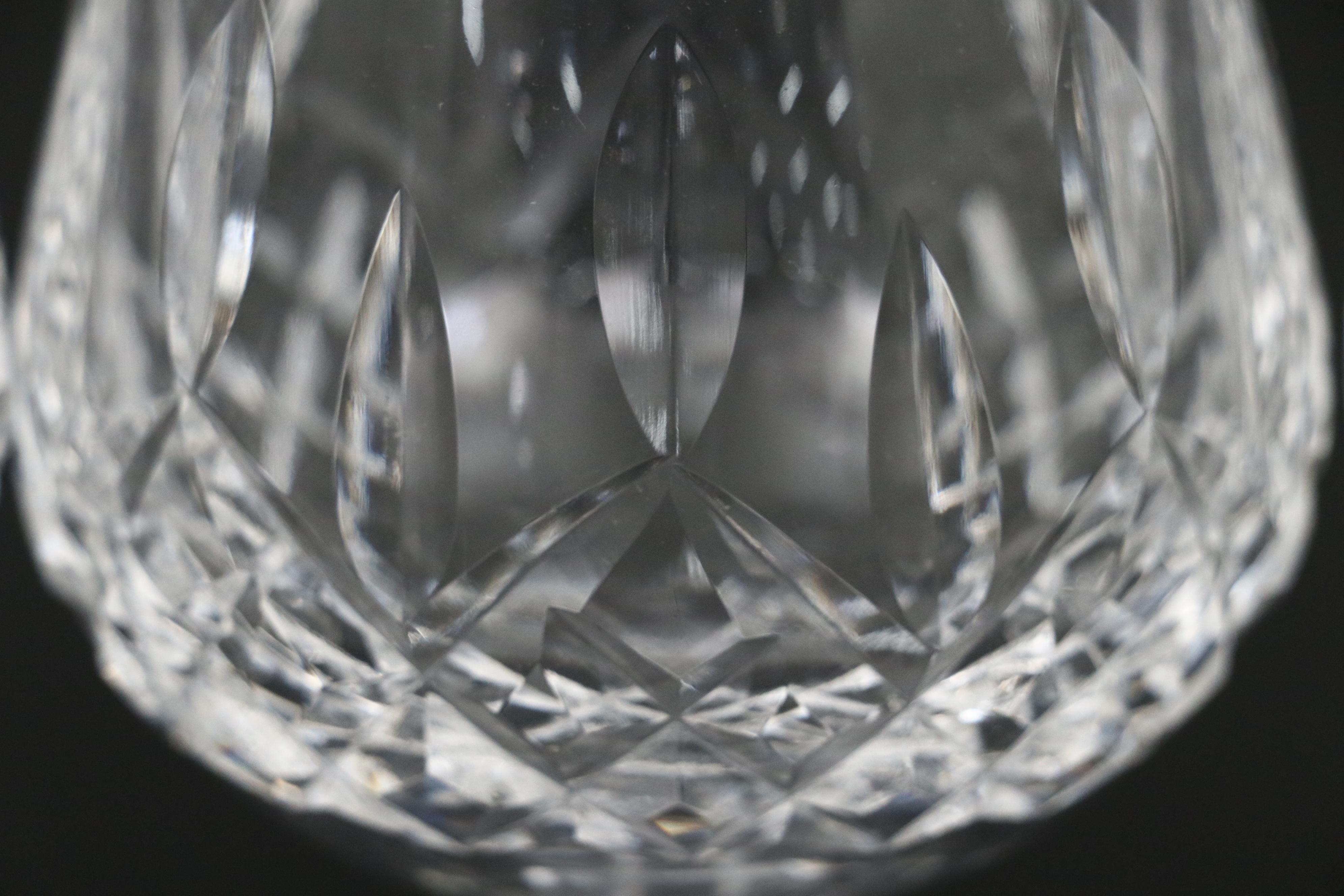 Waterford "Lismore" Crystal Brandy Decanter and Brandy Glasses