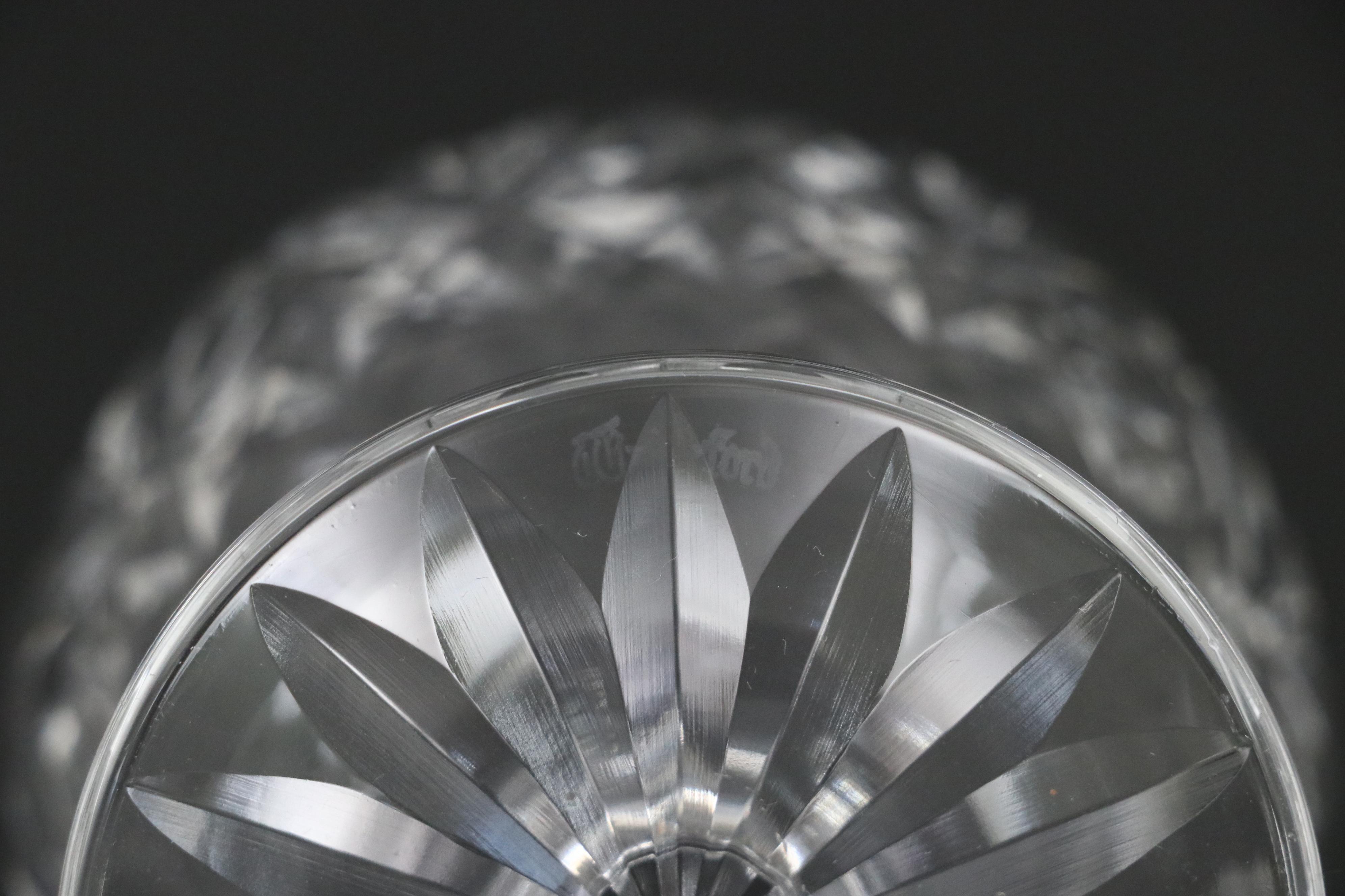 Waterford "Lismore" Crystal Brandy Decanter and Brandy Glasses