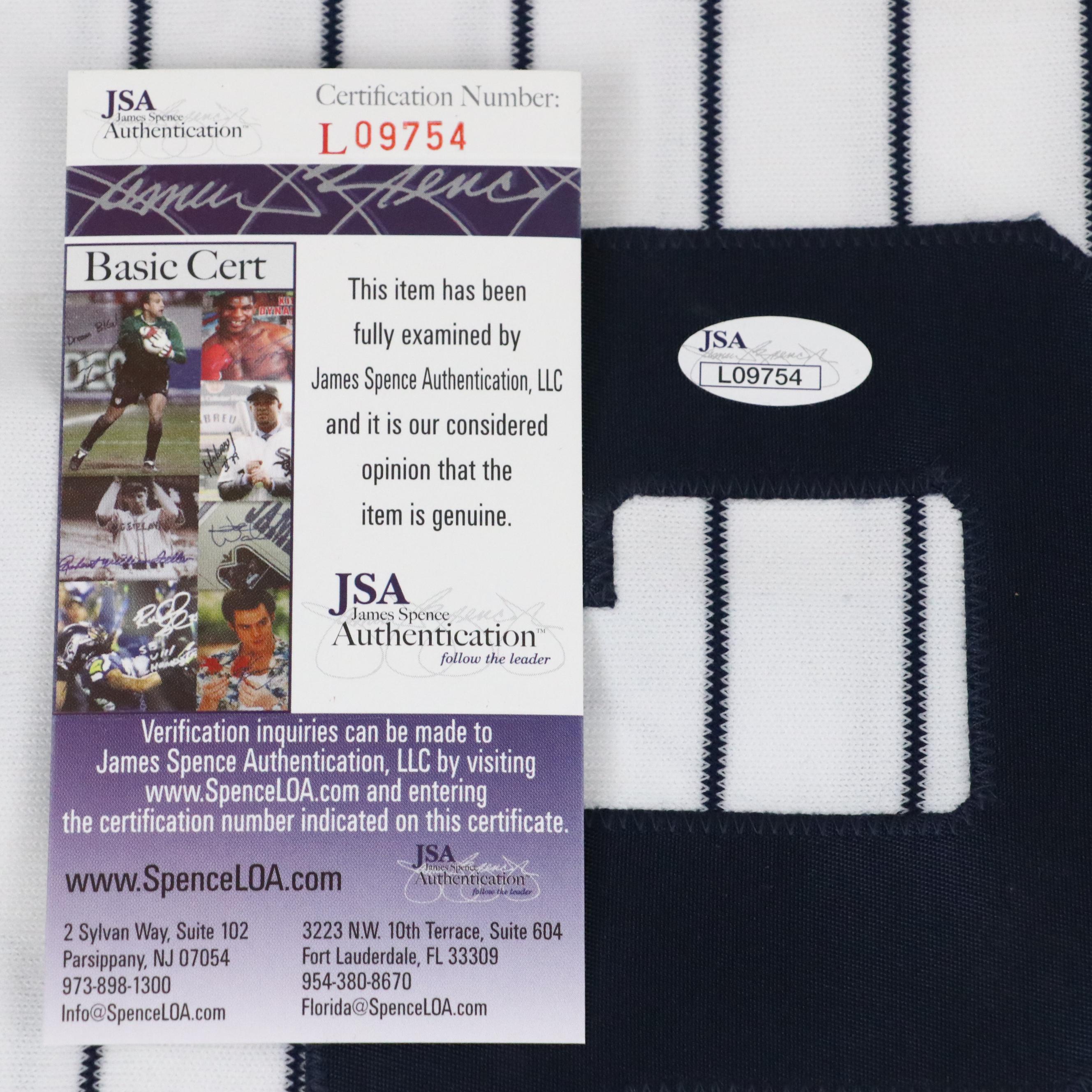 Roger Clemens Signed New York Yankees Russell Baseball Jersey, JSA