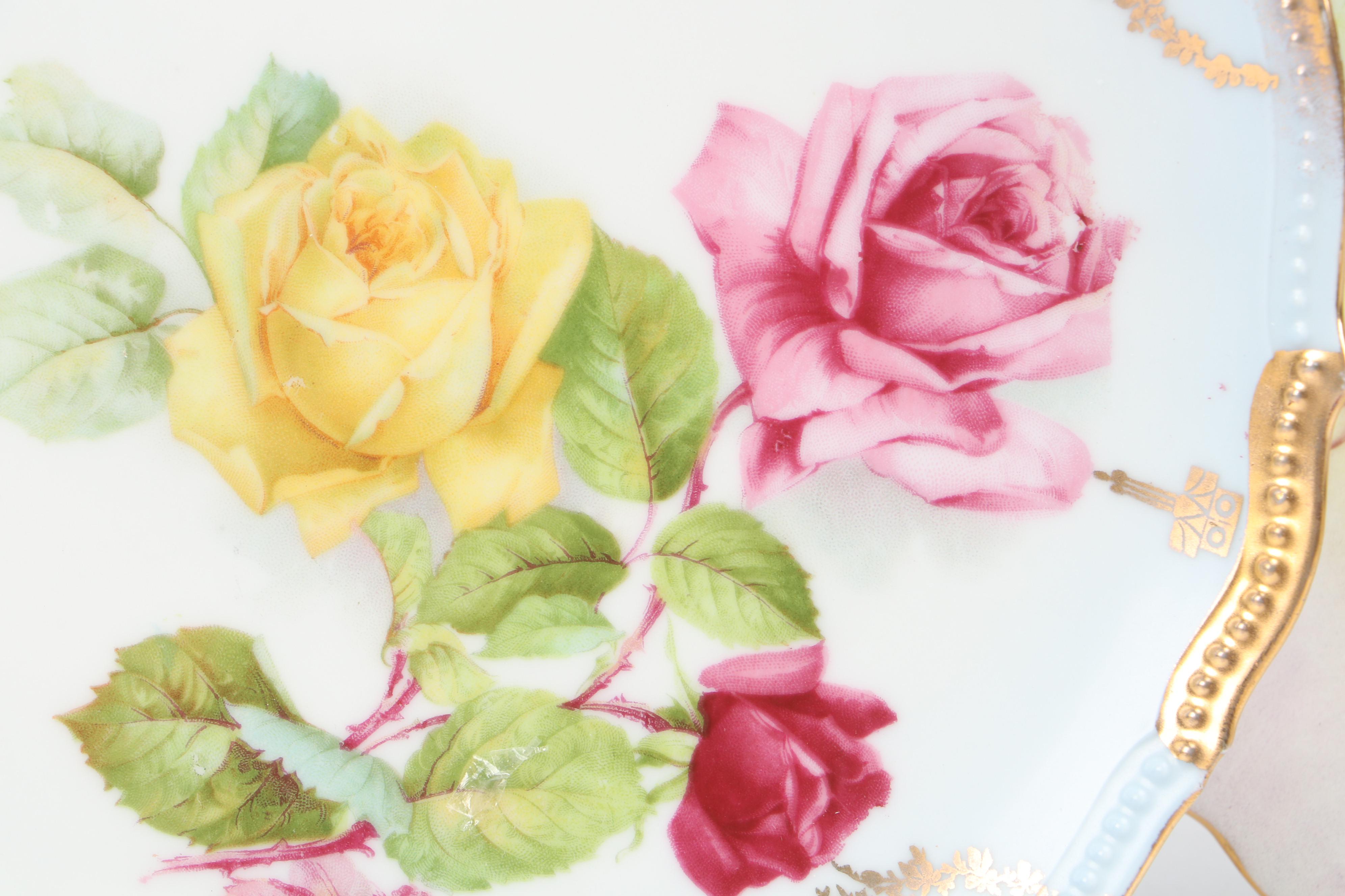 Lefton Porcelain Musical Teapot and Shell Ashtray with More Porcelain Décor