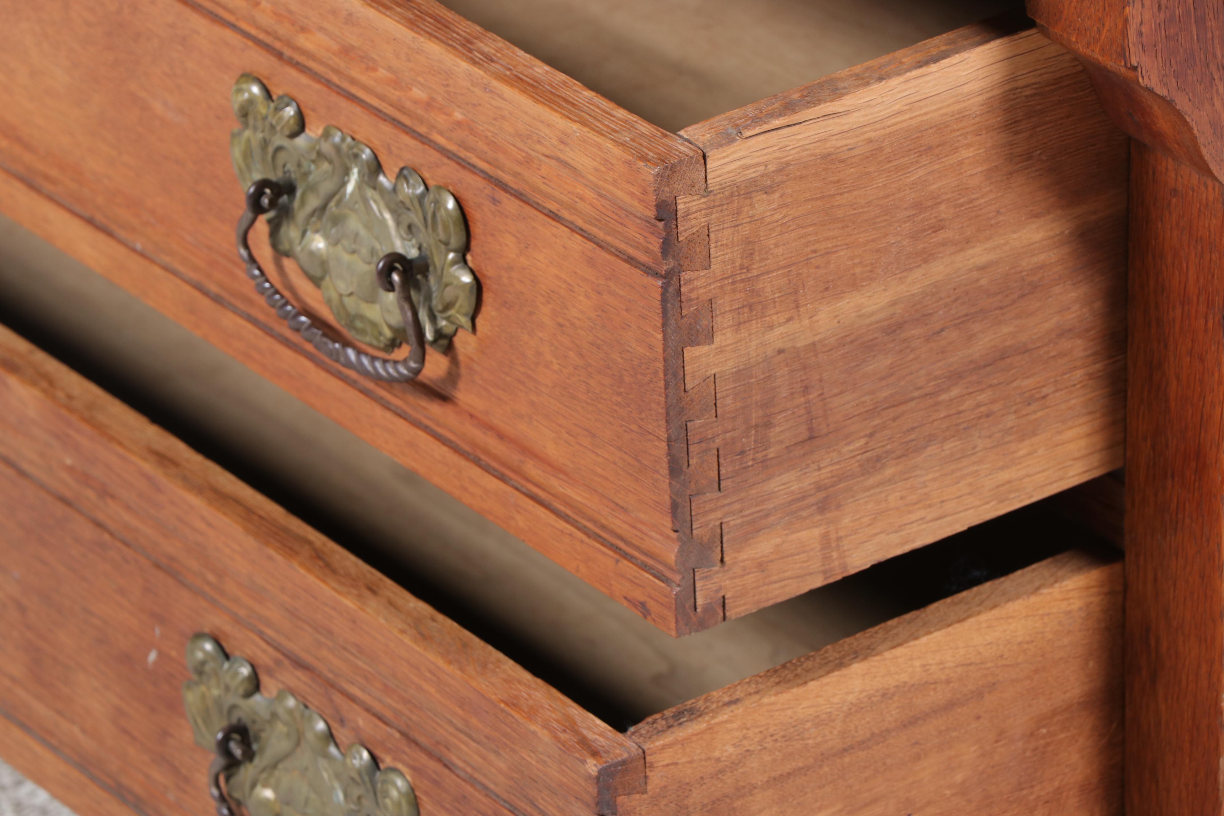 Victorian East Lake Style Walnut and Marble Dresser with Mirror