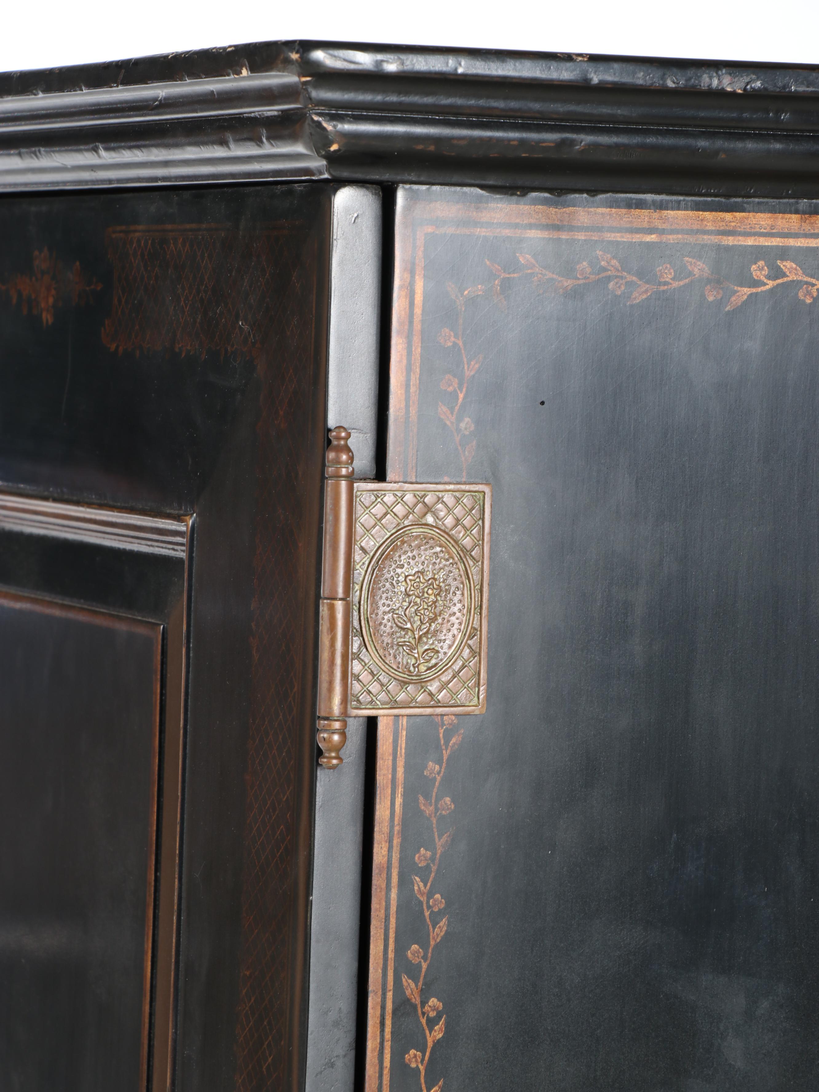 Two-Piece Bar Cabinet with Pull-Out Work Surface