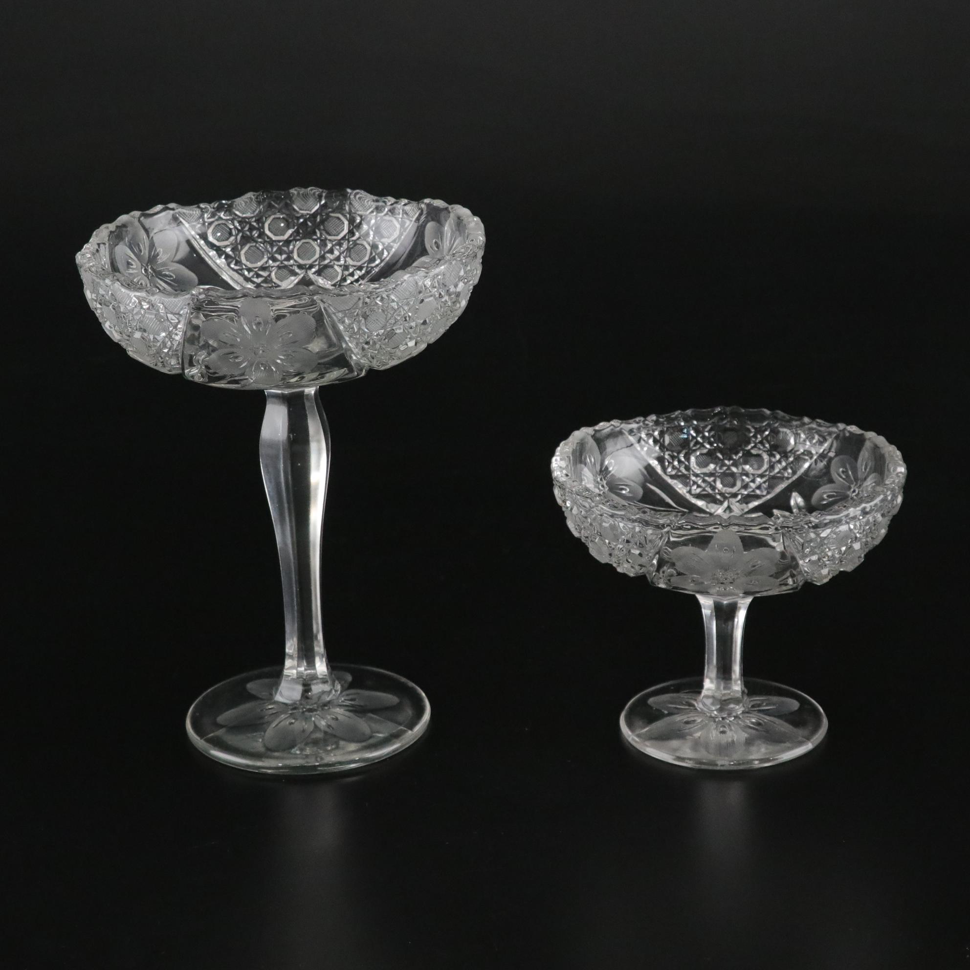 McKee Glass "Innovation" Sherbet Glasses & Bowl