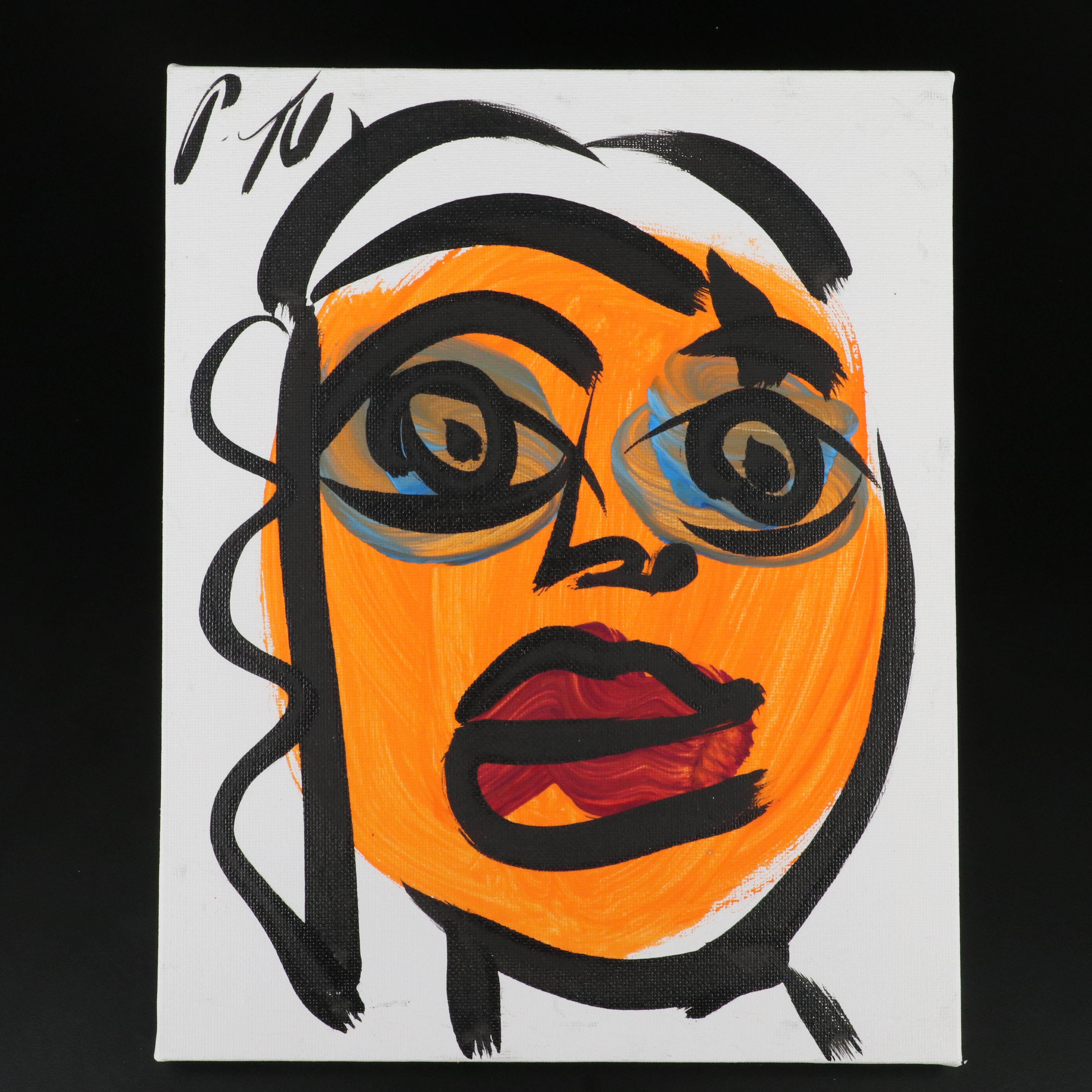 Peter Robert Keil Stylized Acrylic Portrait