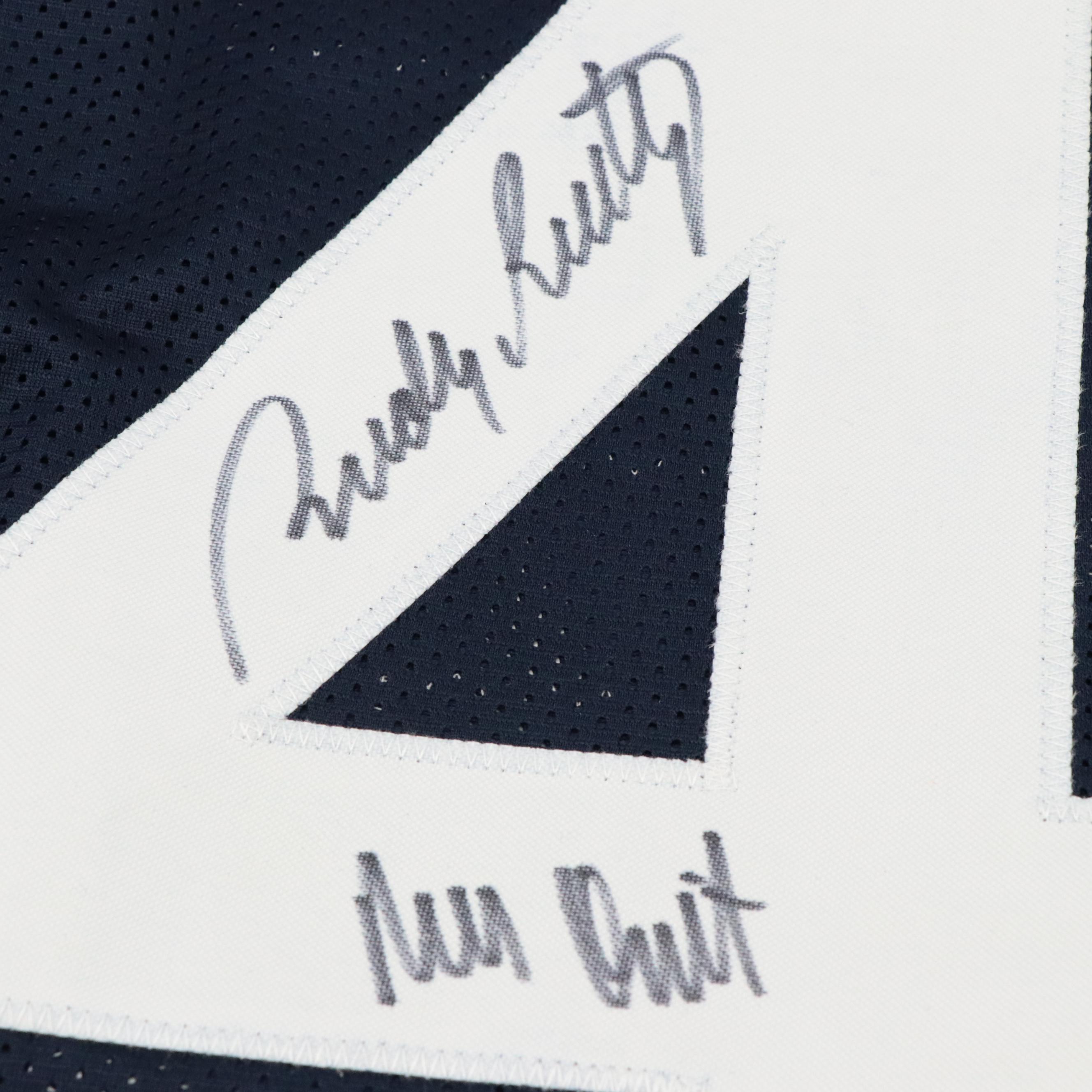 Rudy Ruettiger Signed Notre Dame Fighting Irish Football Jersey, JSA