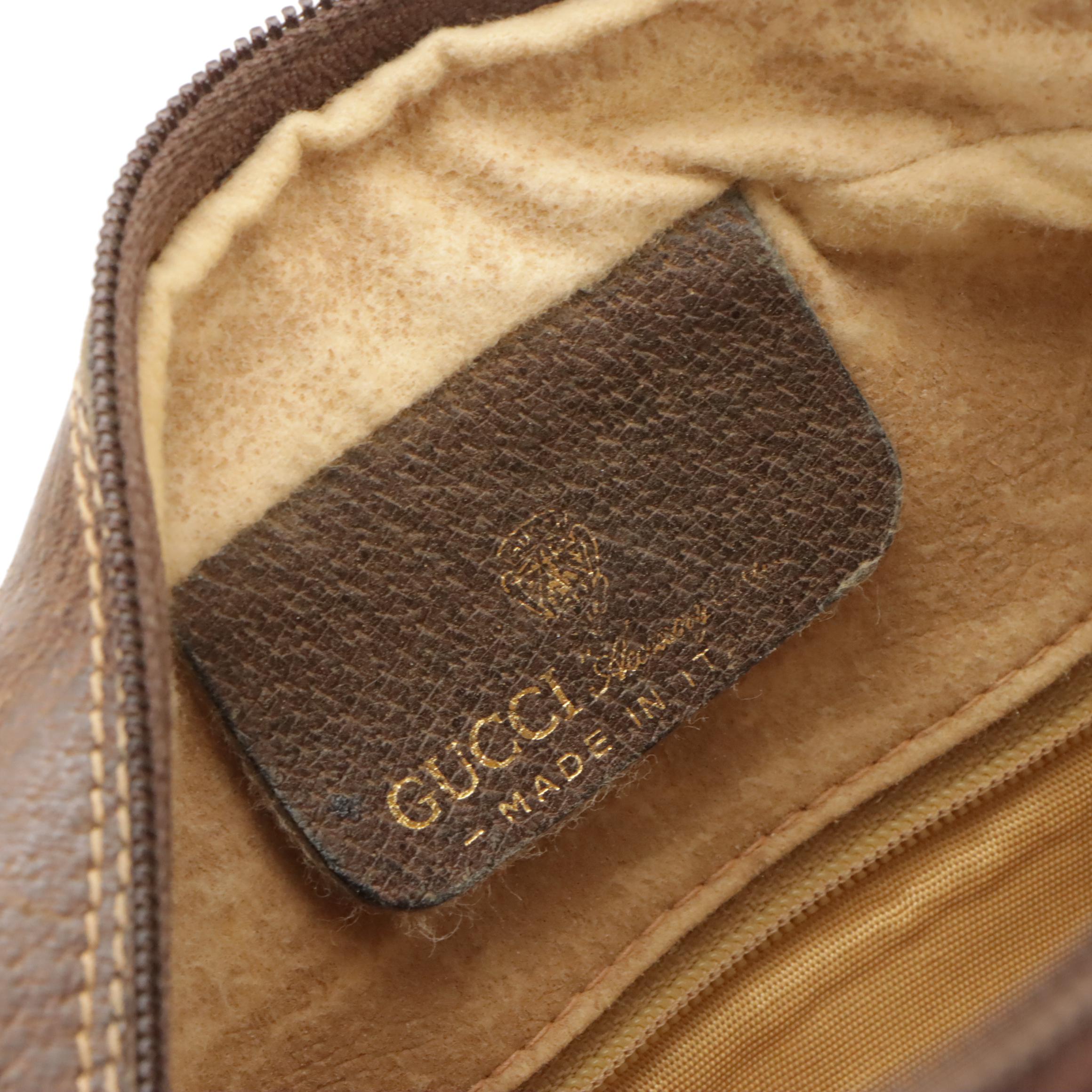 Gucci Accessory Collection Web Stripe, Supreme Canvas, and Leather Crossbody Bag