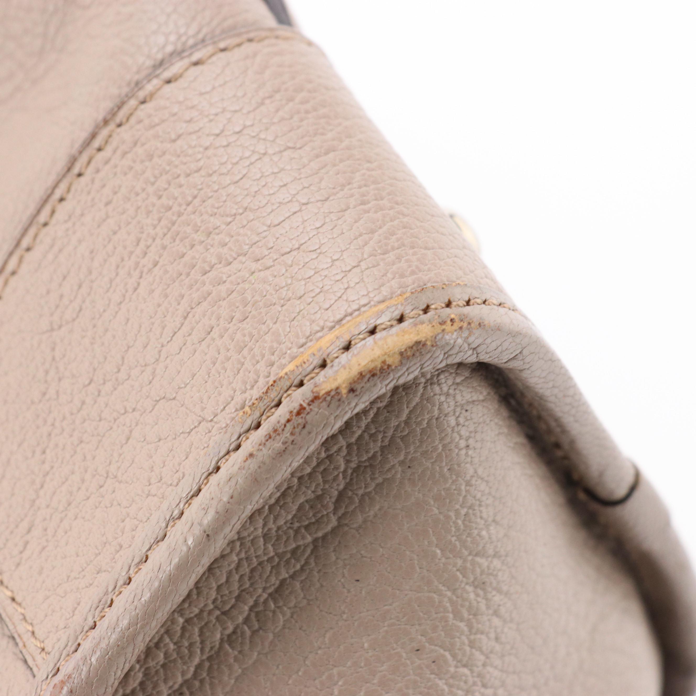 Loewe Amazona Anagram Taupe Leather Top Handle Bag