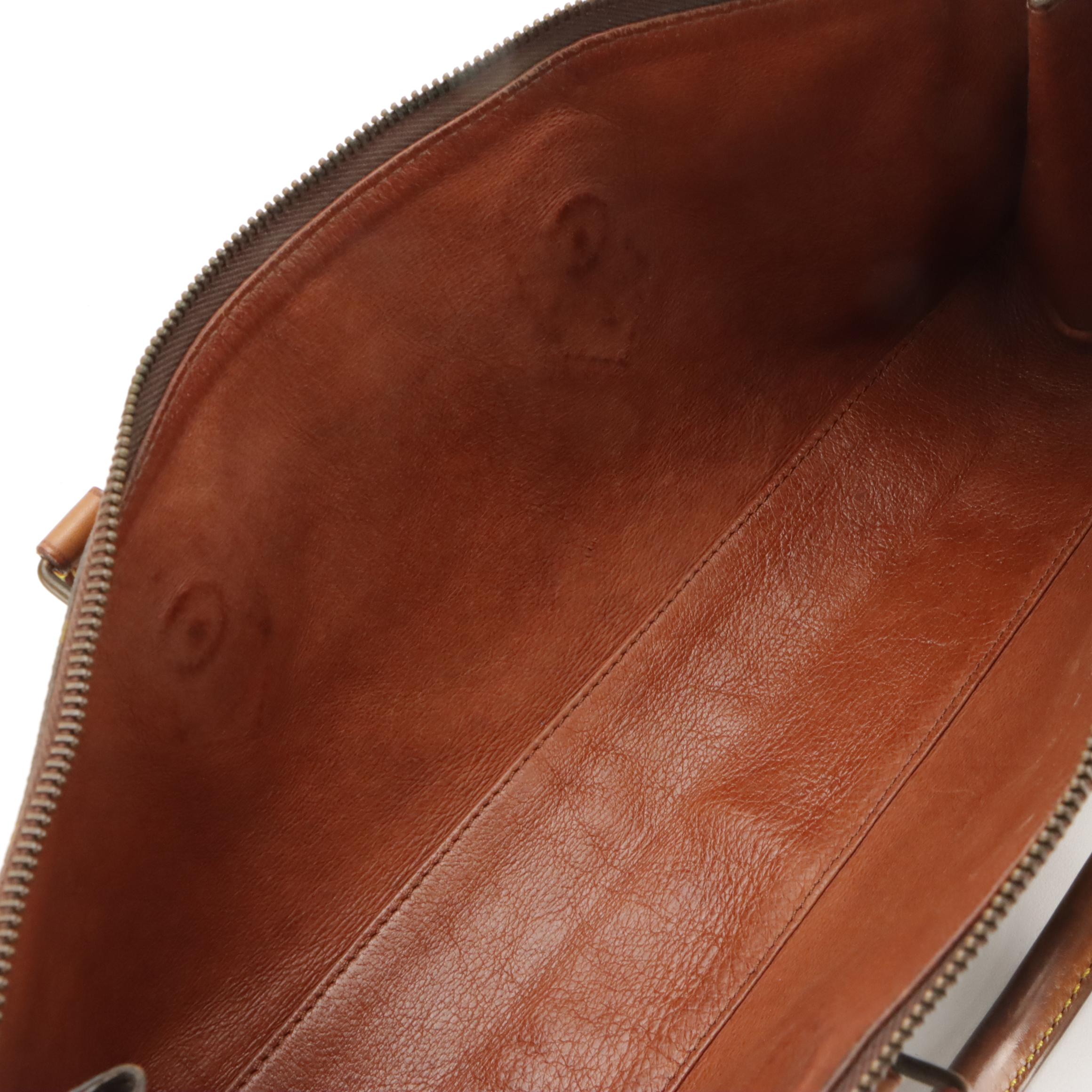 Louis Vuitton Sac Triangle in Monogram Canvas and Vachetta Leather, 1970s