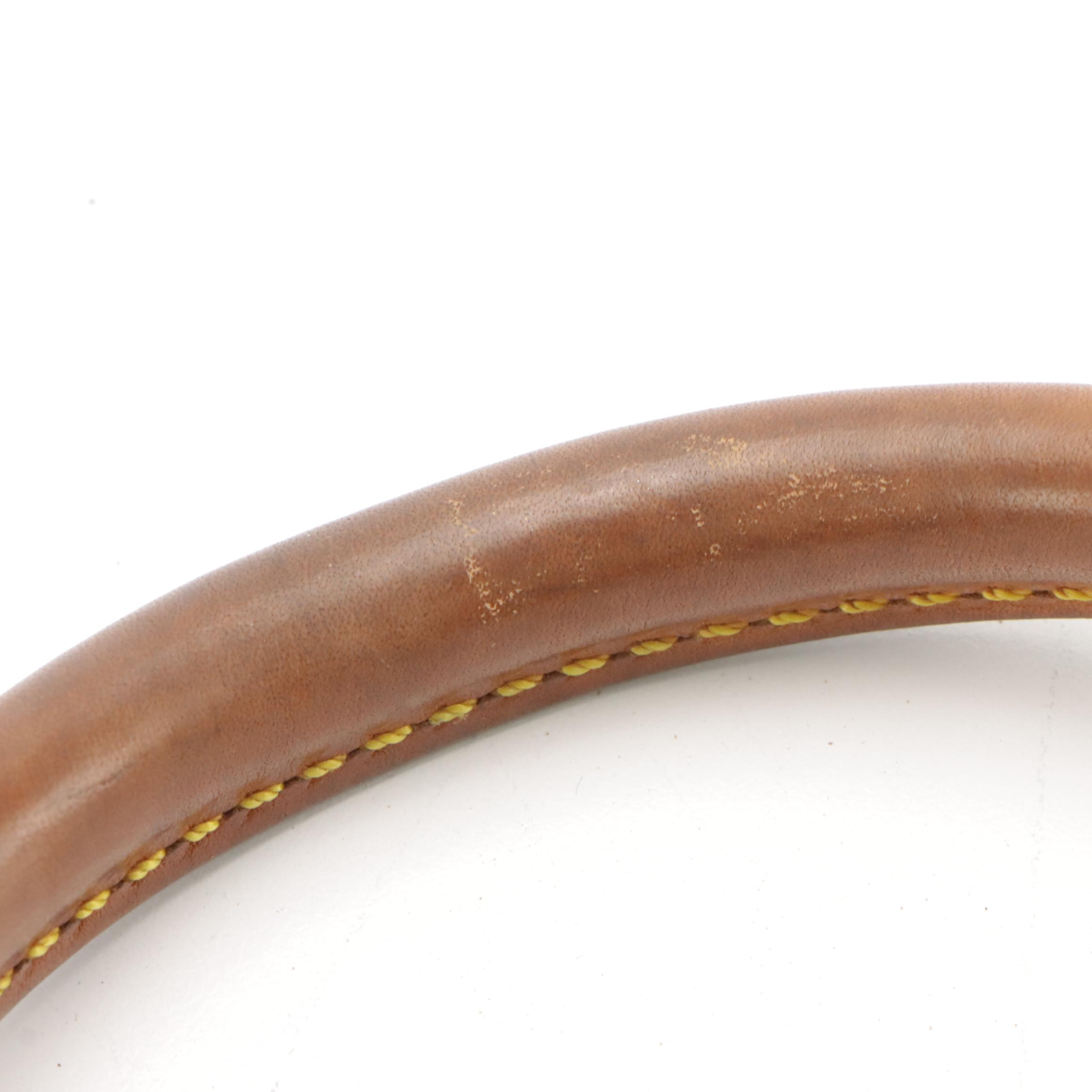 Louis Vuitton Sac Triangle in Monogram Canvas and Vachetta Leather, 1970s