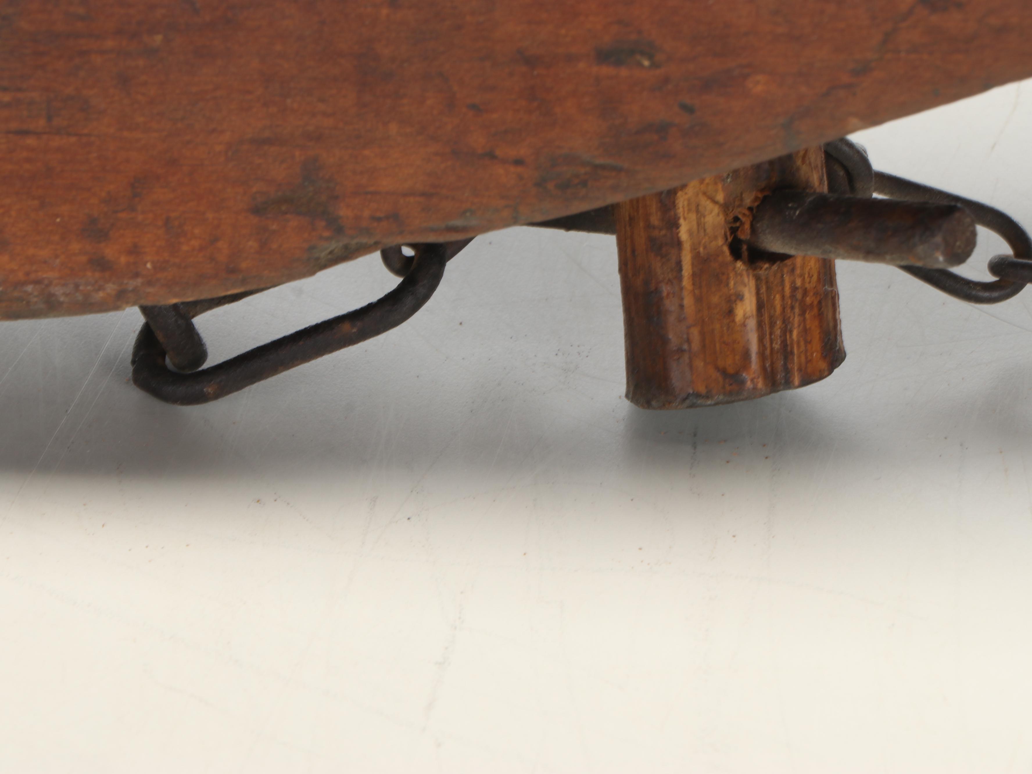 Primitive Wooden Double Oxen Yoke, 19th Century