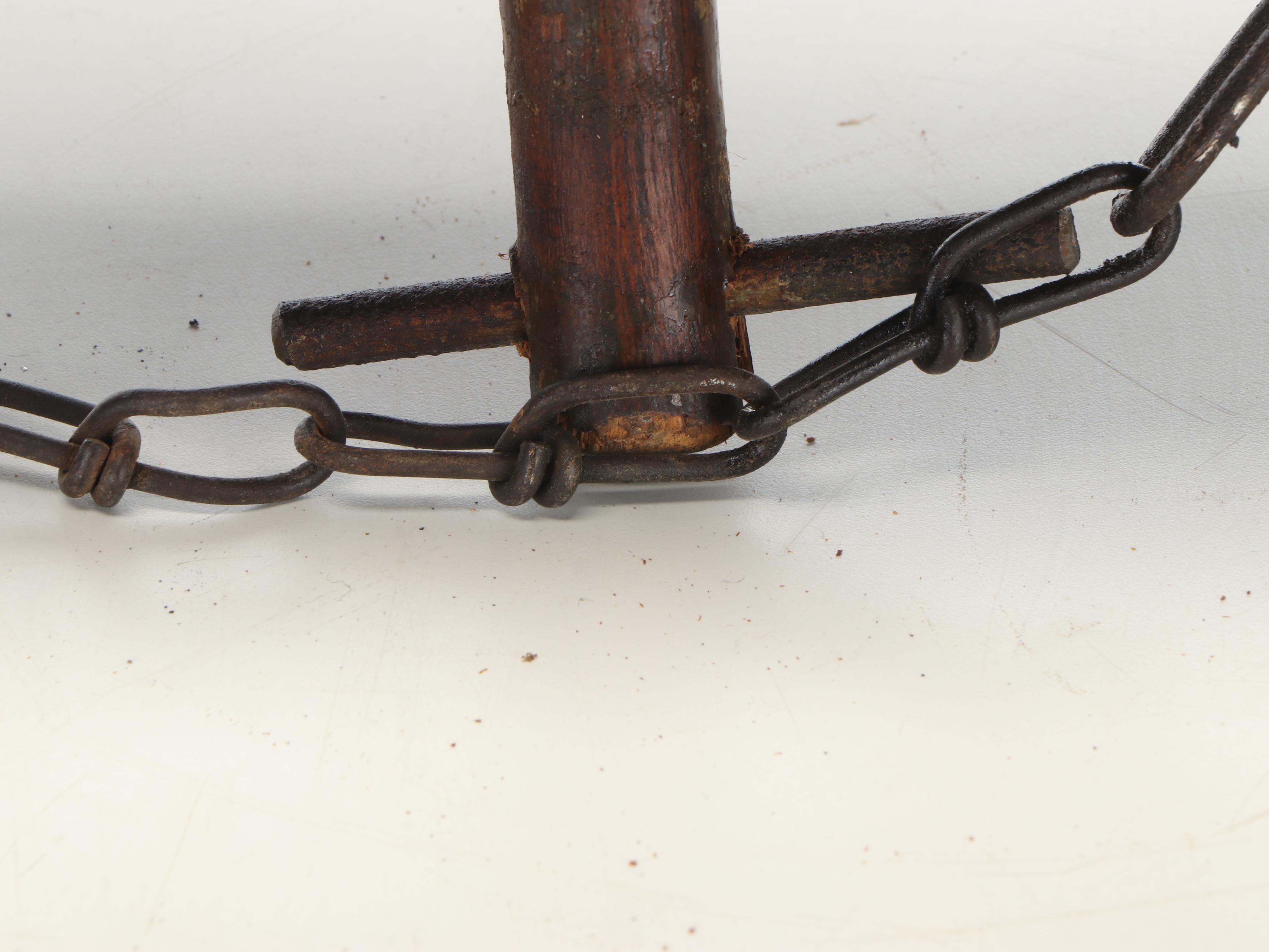 Primitive Wooden Double Oxen Yoke, 19th Century