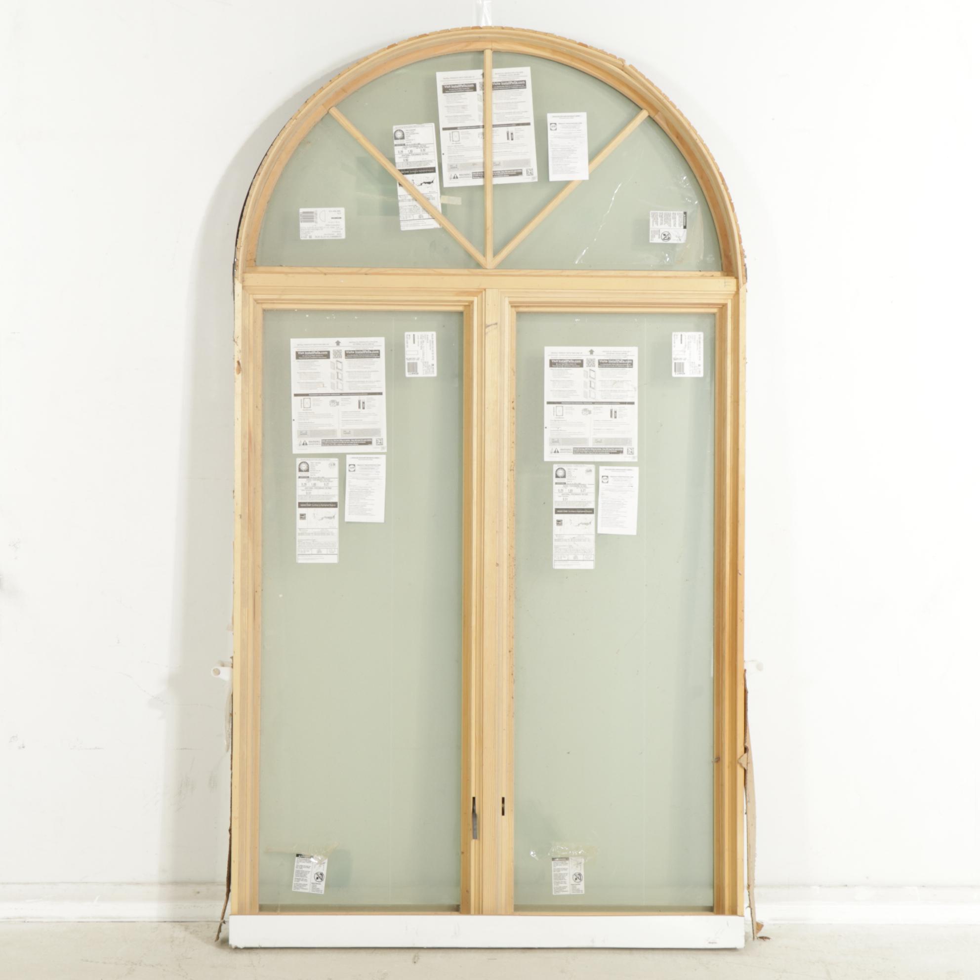 Pella Custom Arch-Top Double Casement Window, 2019