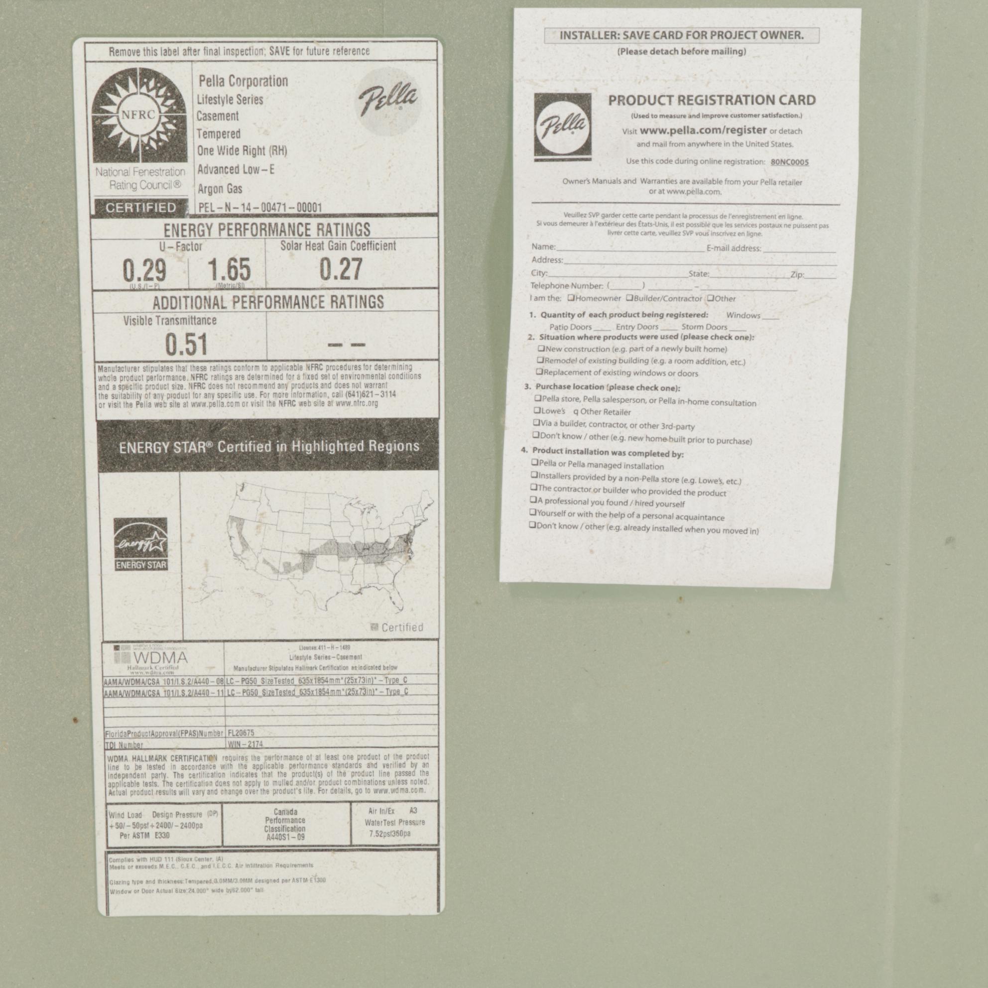 Pella Custom Arch-Top Double Casement Window, 2019