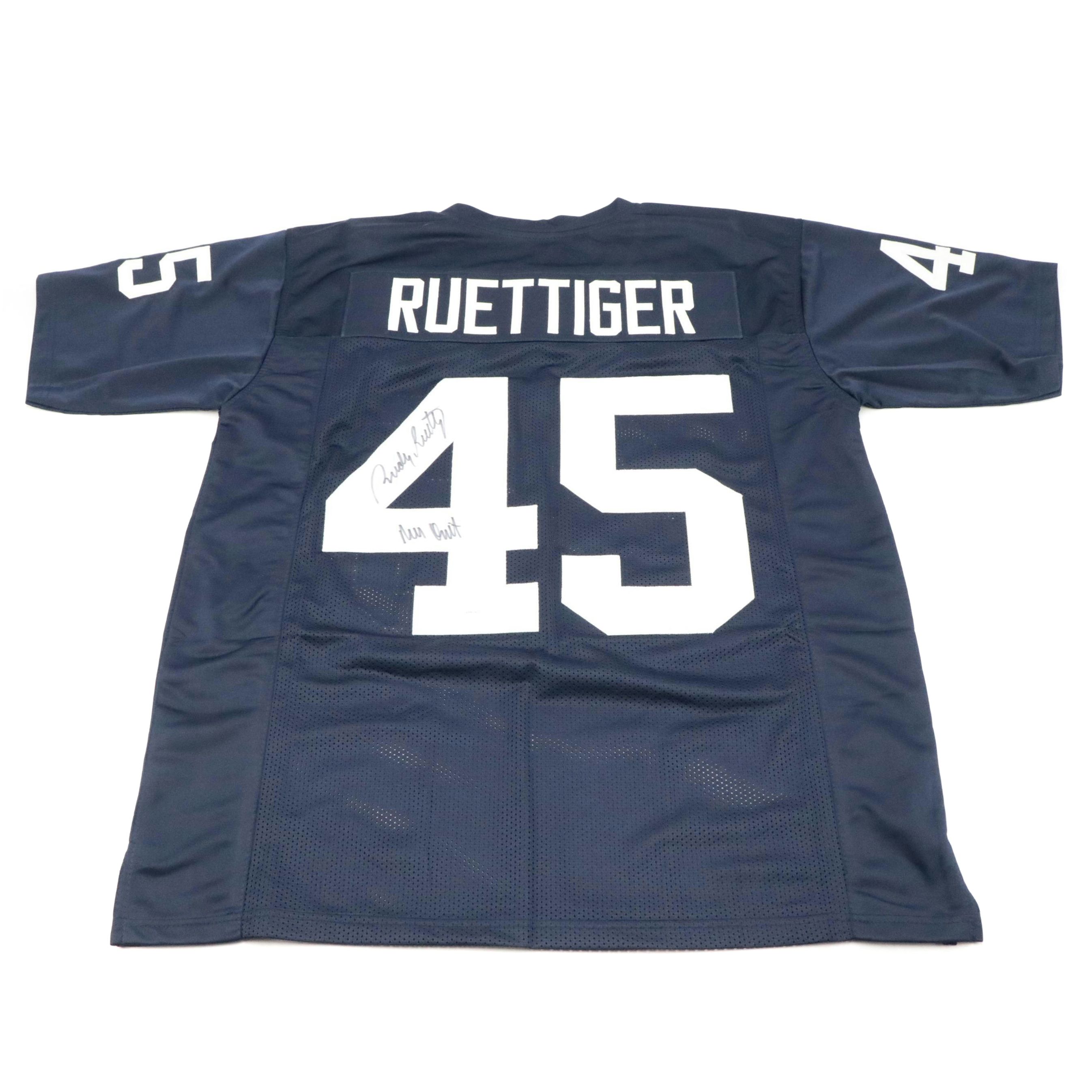 Rudy Ruettiger Signed Notre Dame Fighting Irish Football Jersey, JSA
