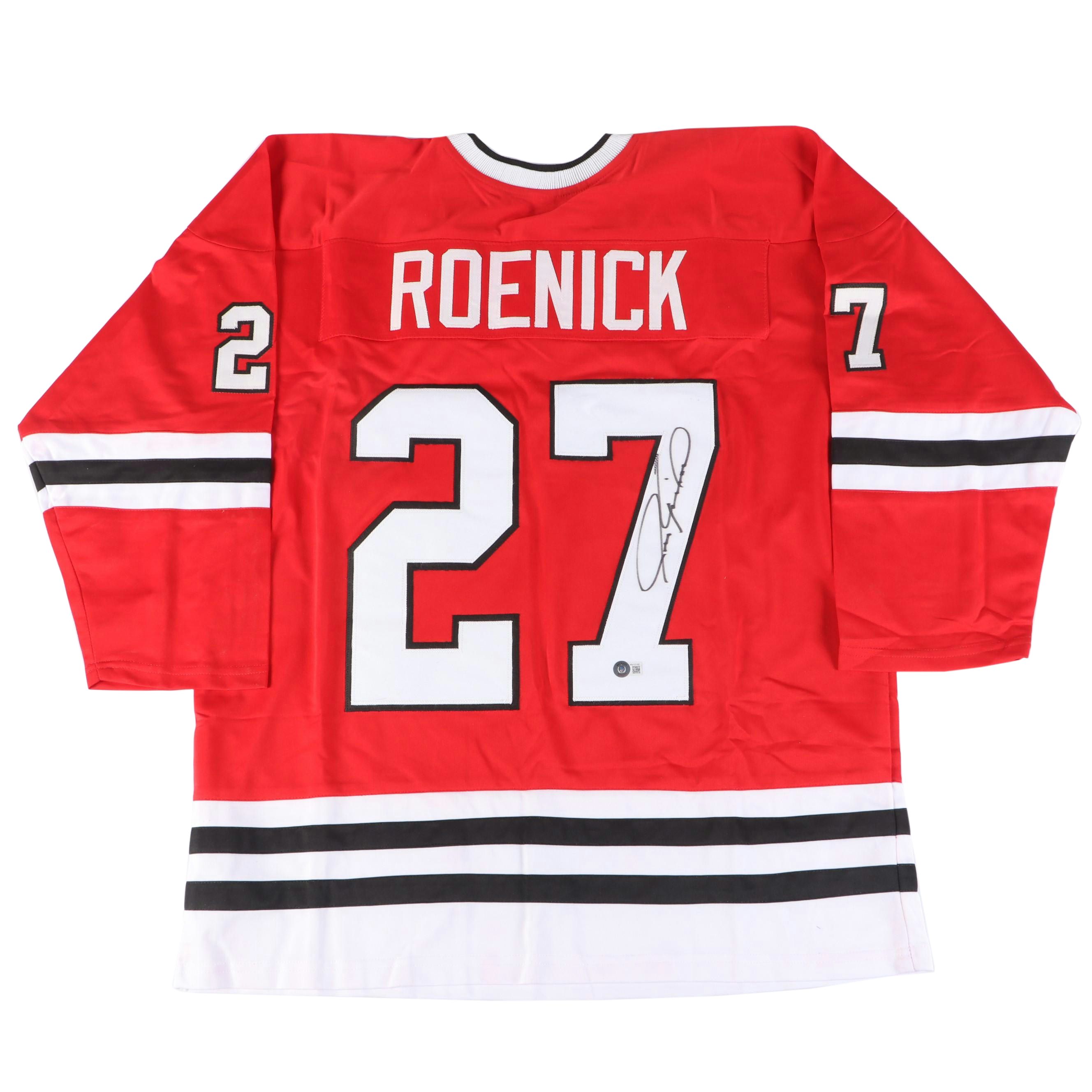 Jeremy Roenick Signed Chicago Blackhawks Hockey Jersey, Beckett