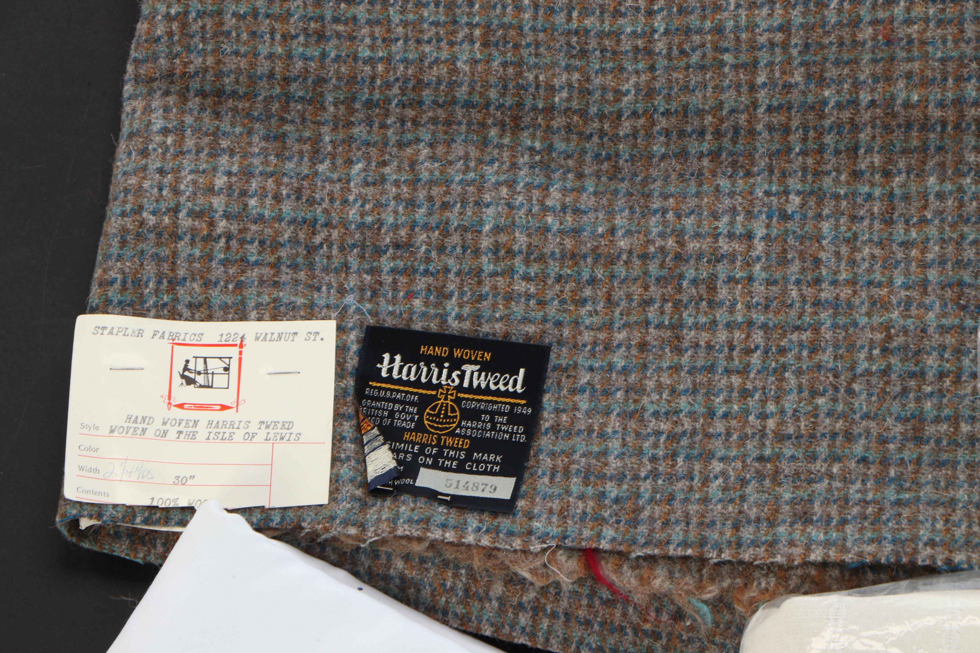 Harris Tweed and Other Fabric Remnants