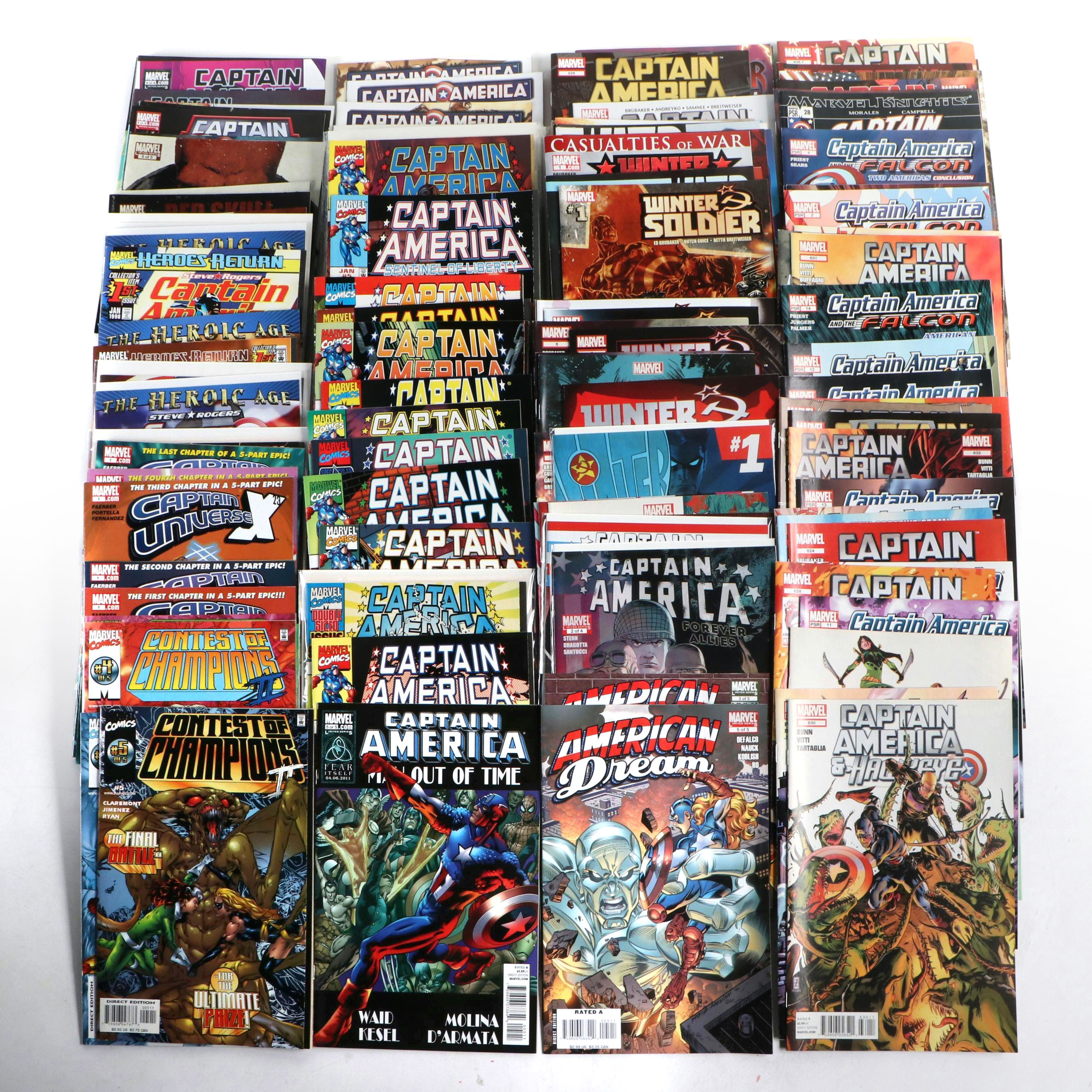 Modern Age Marvel "Captain America," "Winter Soldier," and More Comic Books