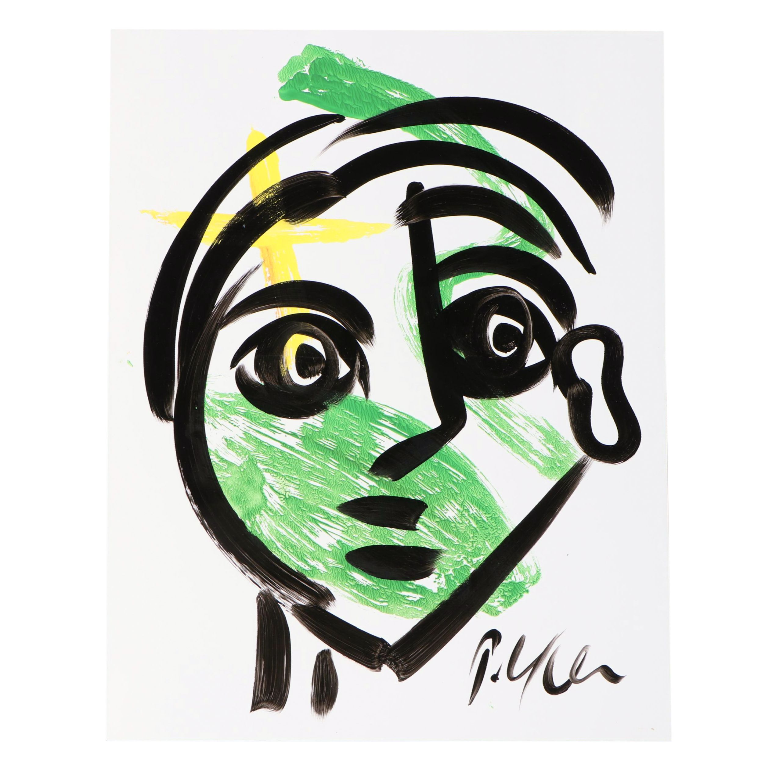 Peter Robert Keil Stylized Acrylic Portrait