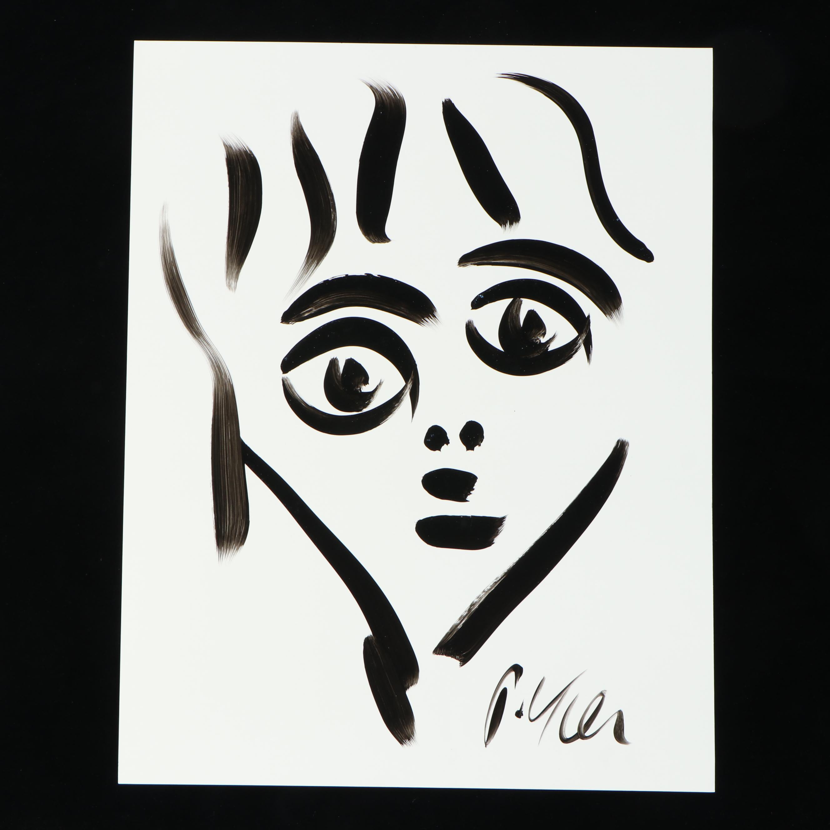 Peter Robert Keil Stylized Acrylic Portrait