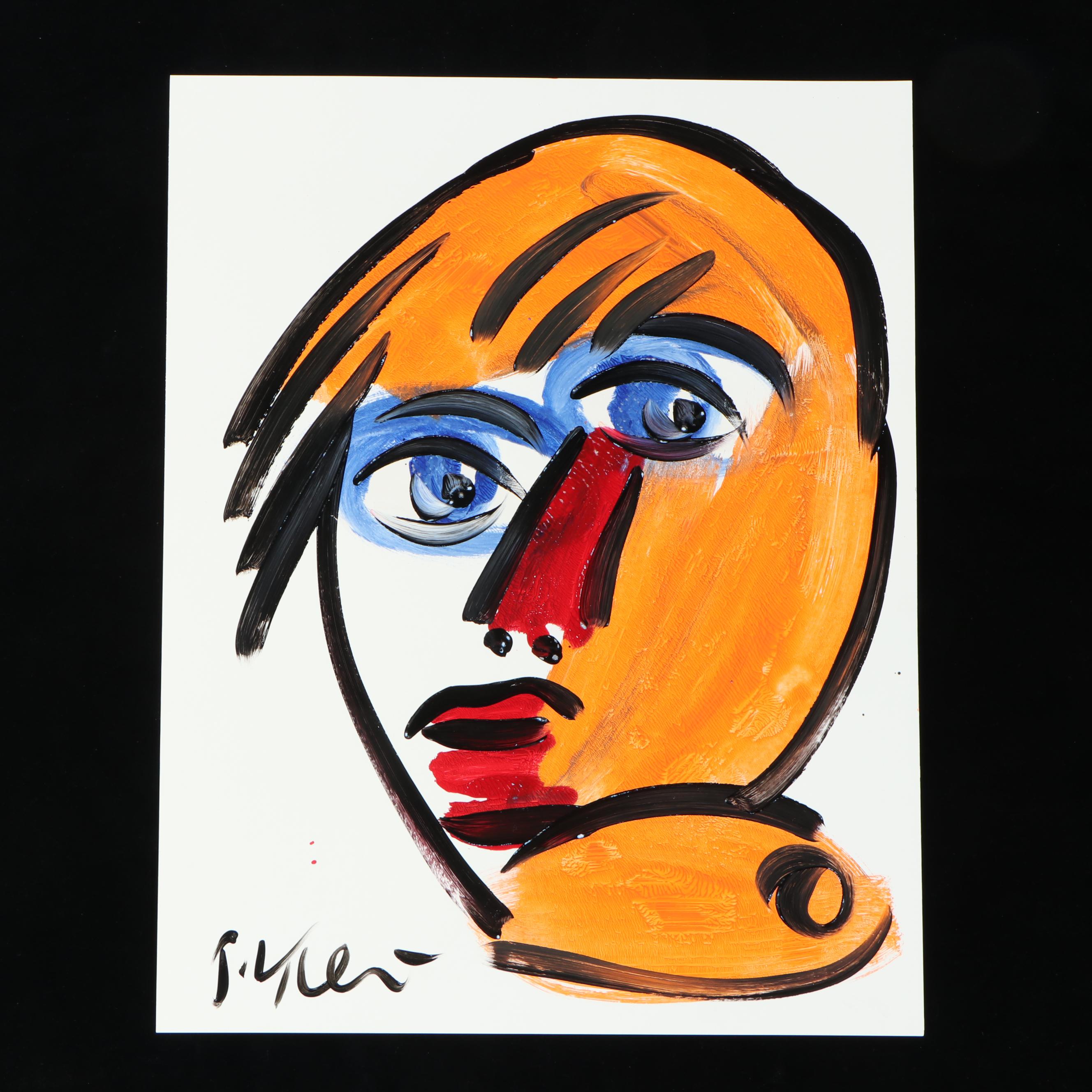 Peter Robert Keil Stylized Acrylic Portrait