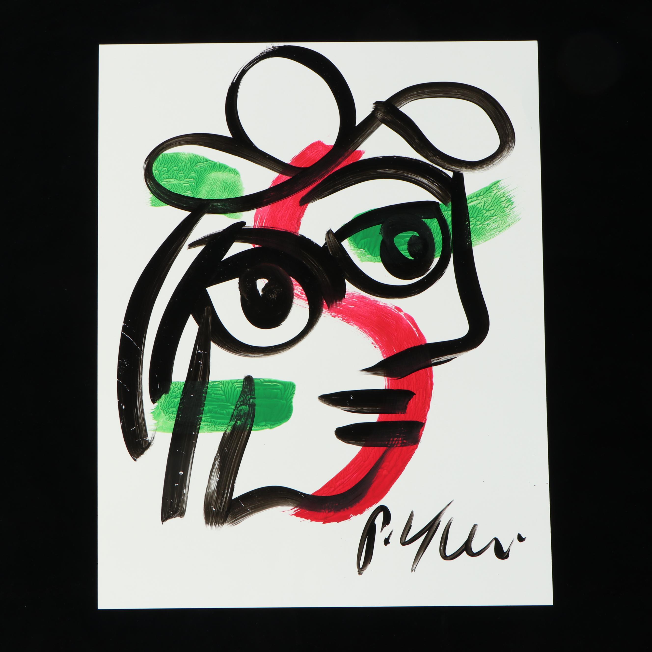 Peter Robert Keil Stylized Acrylic Portrait