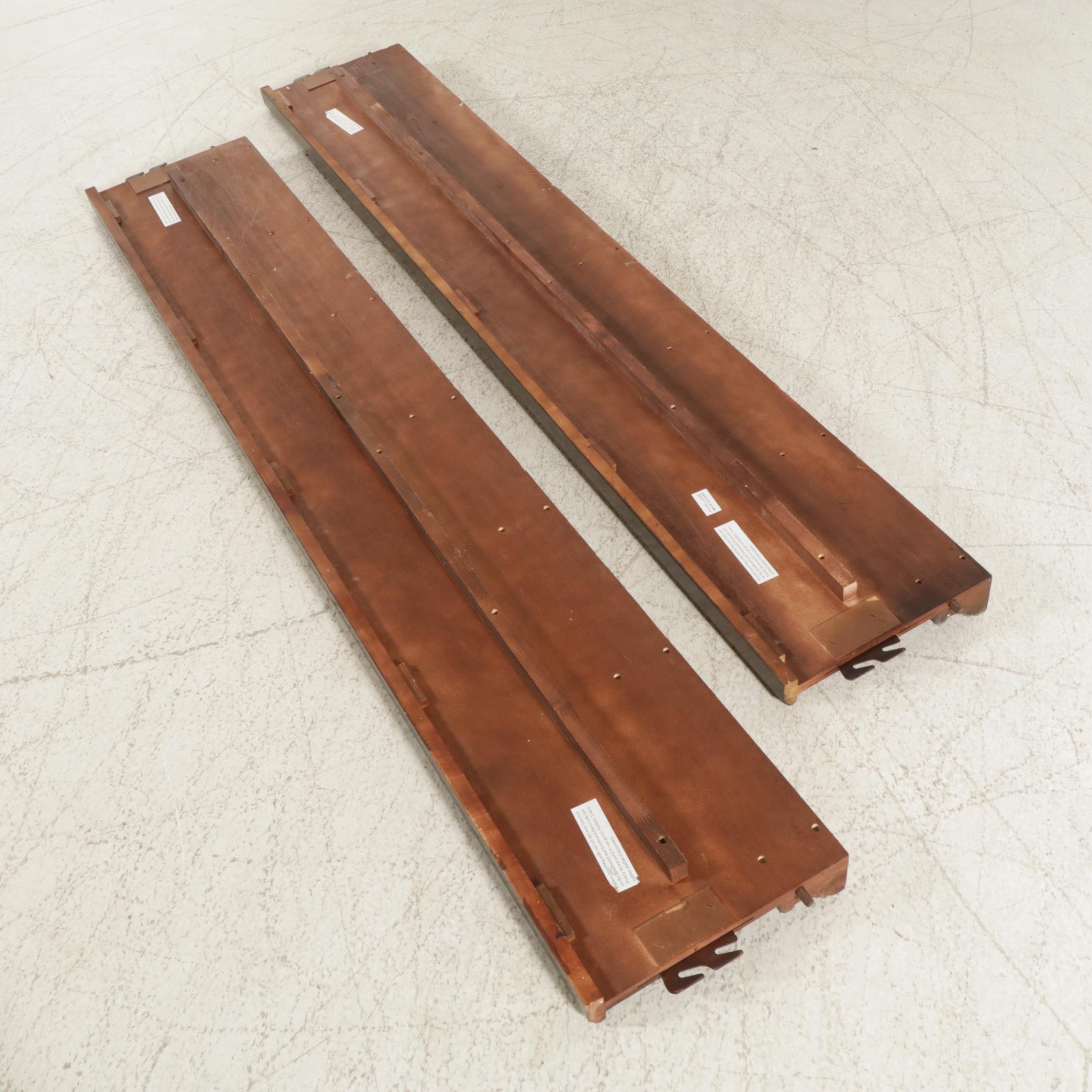 Carved Mahogany King Size Sleigh Bed Frame