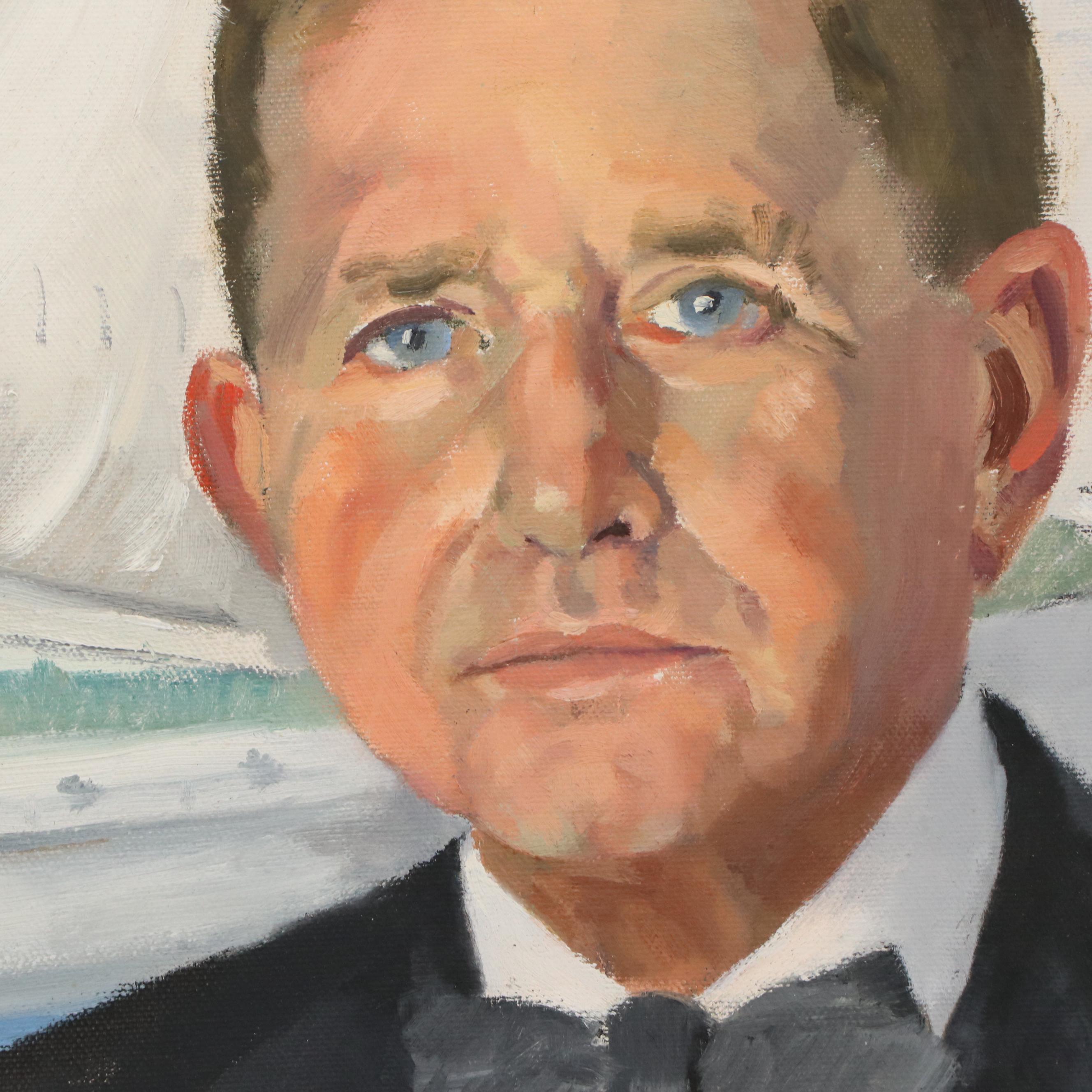 Betty Beaumont Brown Oil Portrait "Harry T. Ogden," 1957