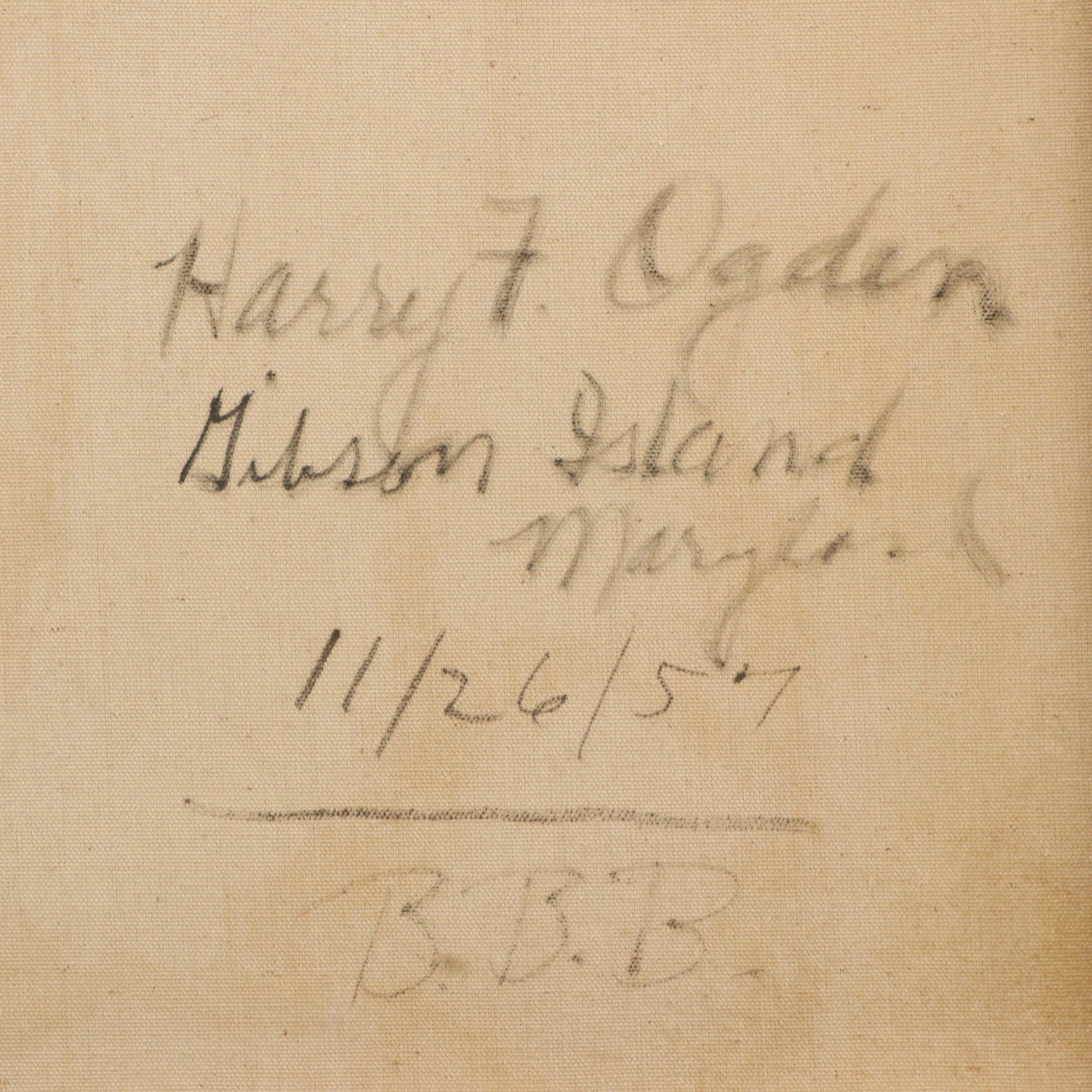 Betty Beaumont Brown Oil Portrait "Harry T. Ogden," 1957