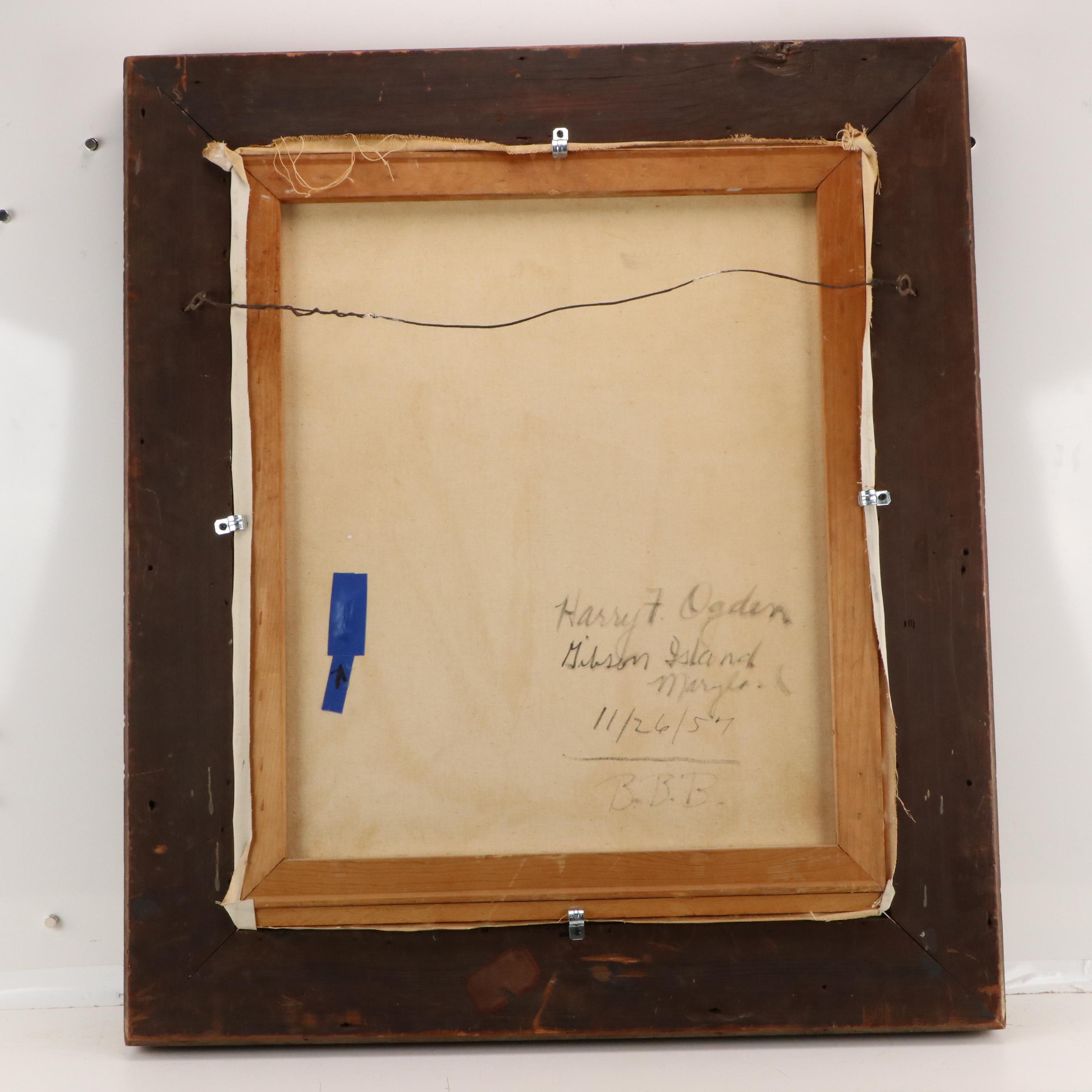 Betty Beaumont Brown Oil Portrait "Harry T. Ogden," 1957