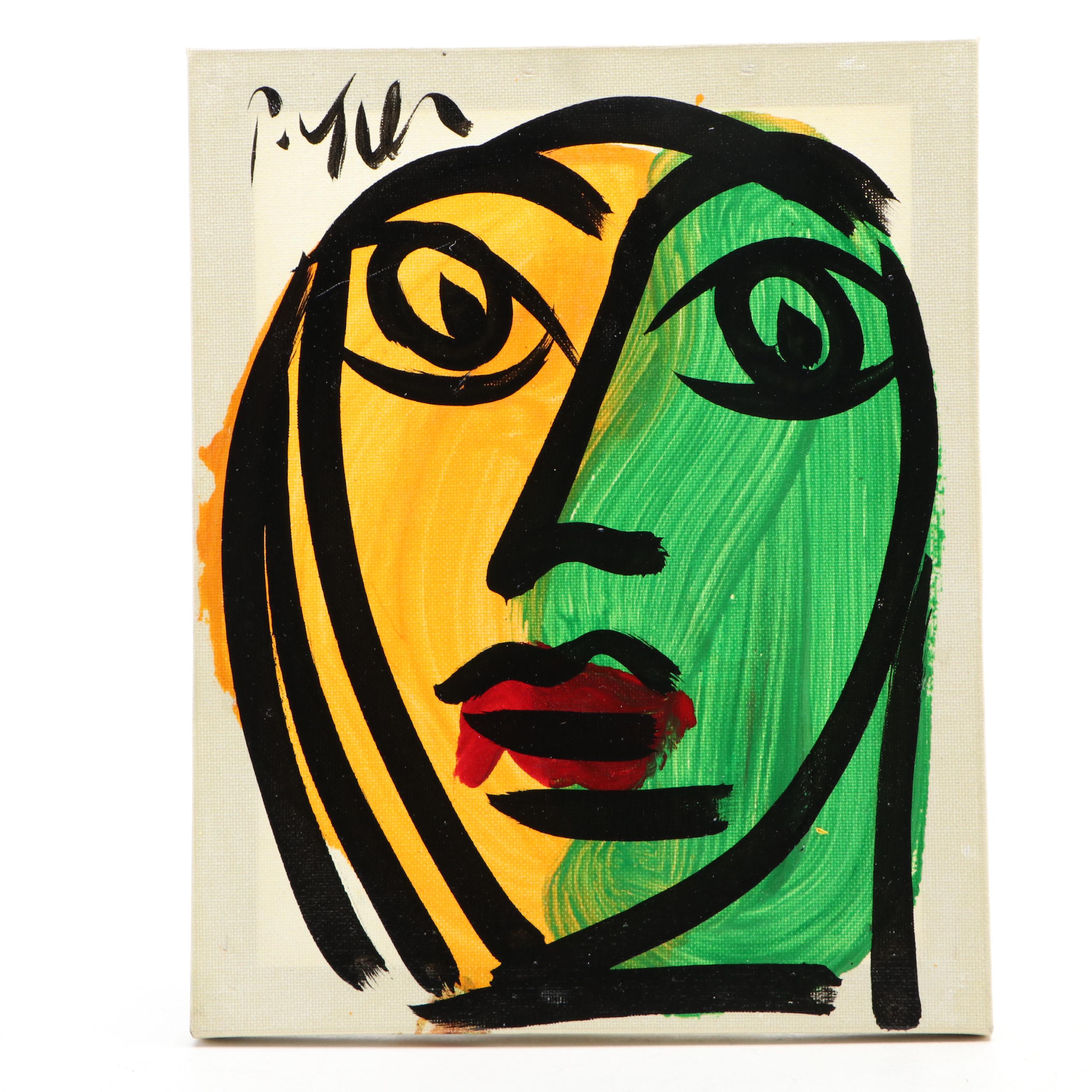 Peter Robert Keil Stylized Acrylic Portrait