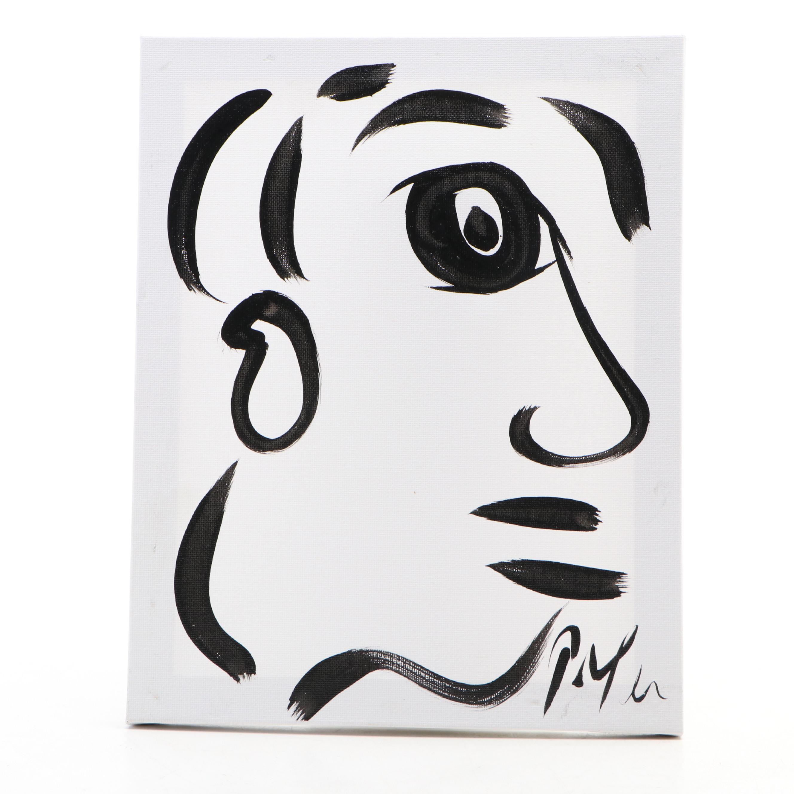 Peter Robert Keil Stylized Acrylic Portrait