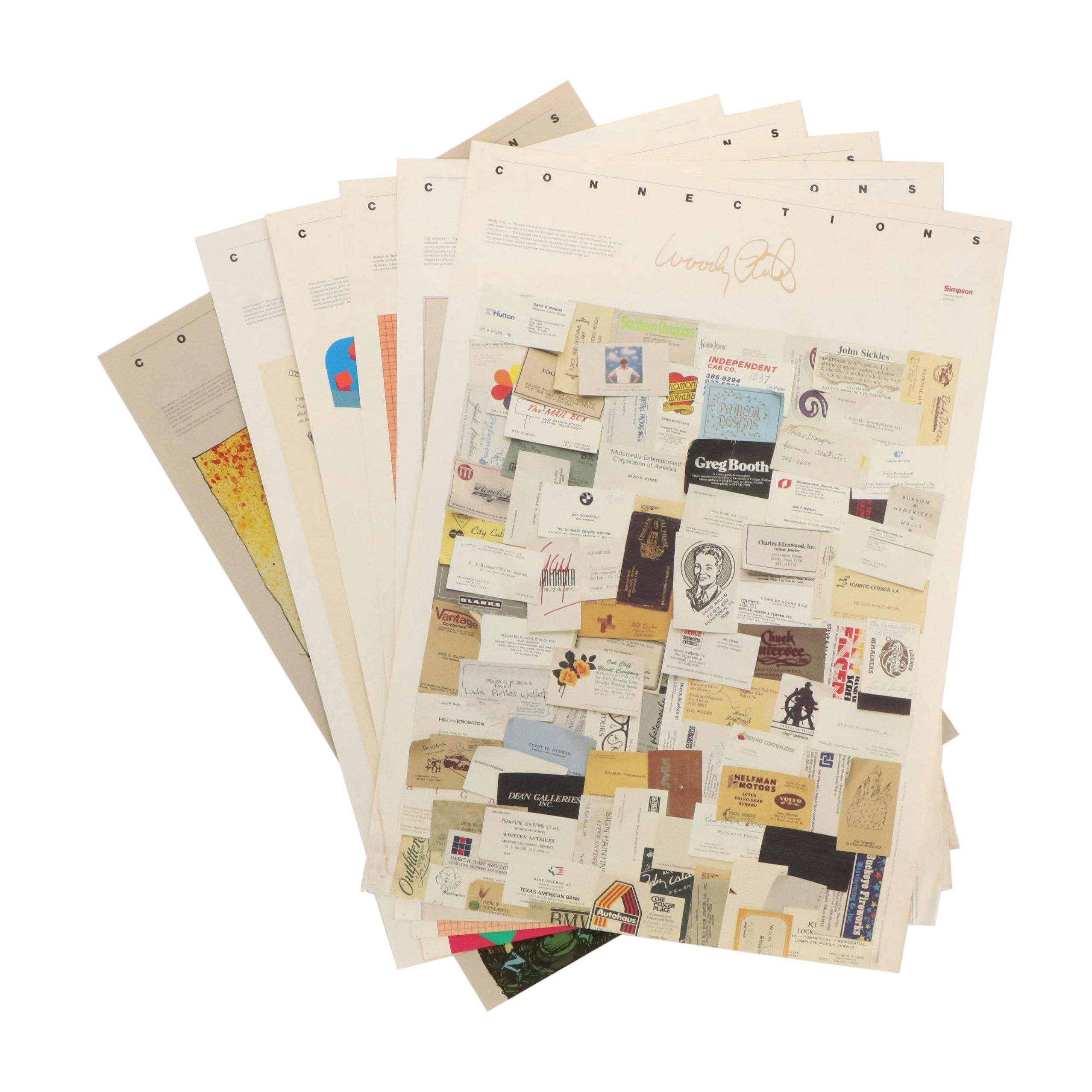 Set of Lithograph Posters "Connections" Series, 1980s