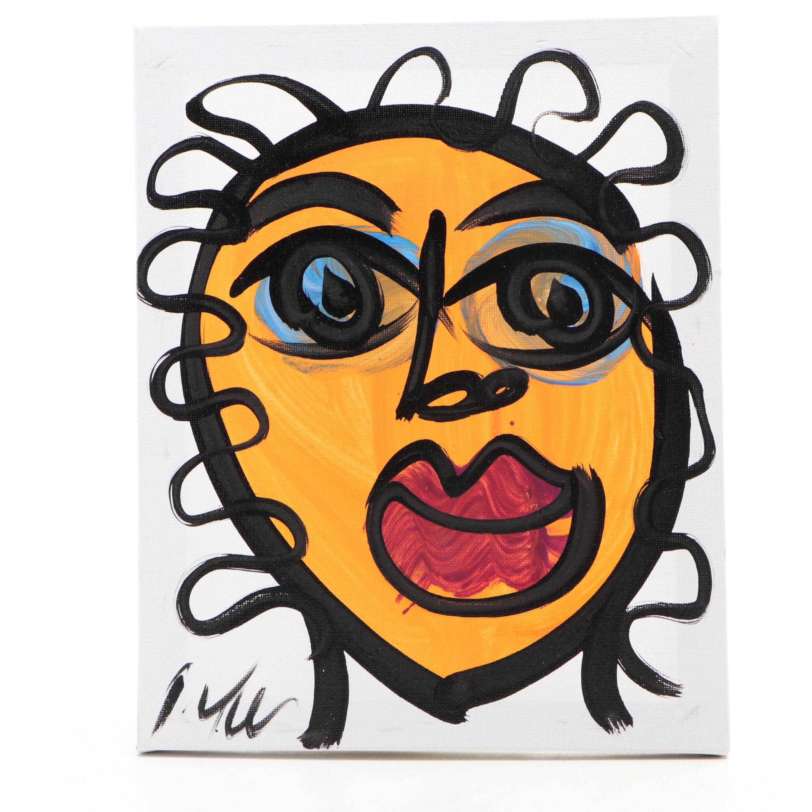 Peter Robert Keil Stylized Acrylic Portrait