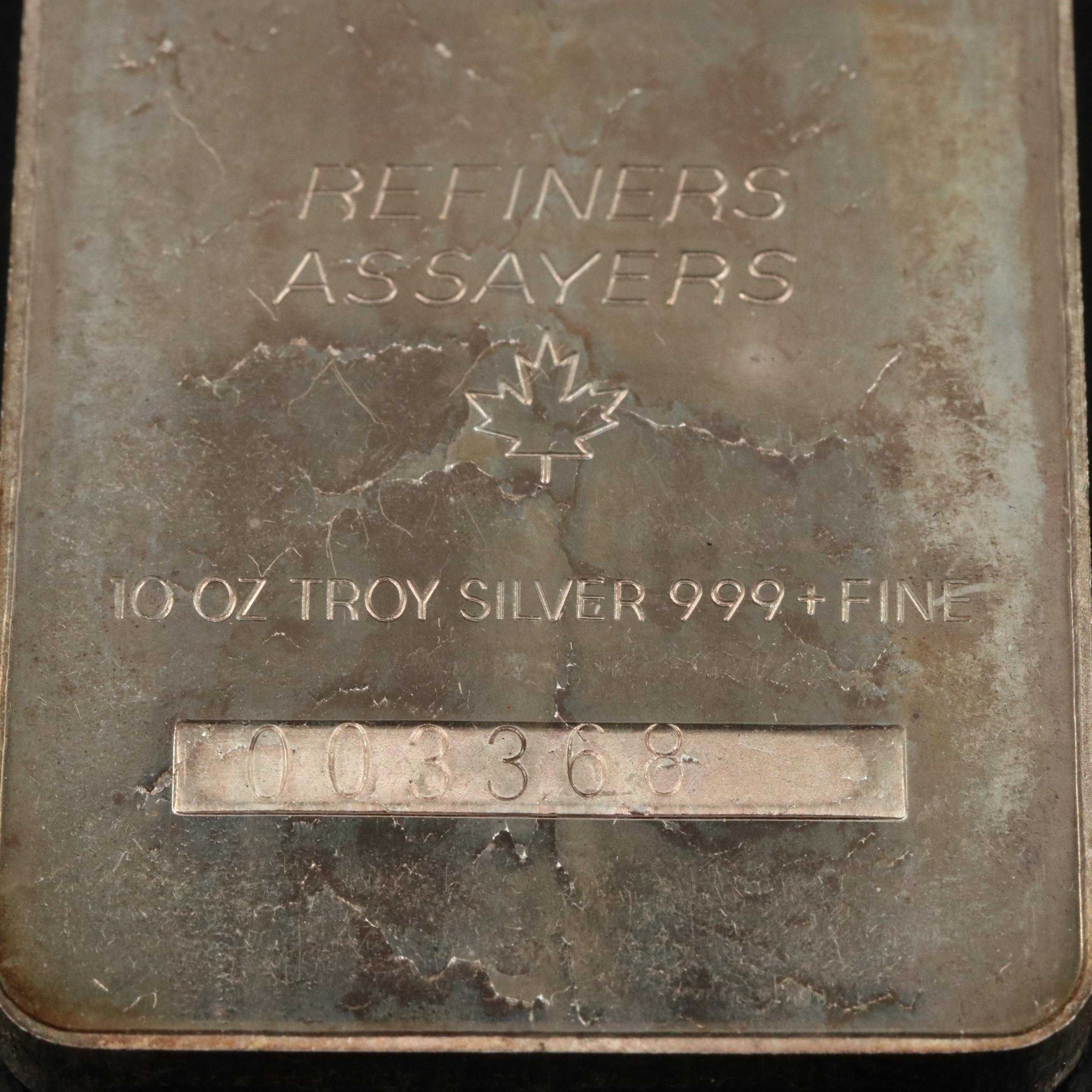 Ten Ounce National Refiners and Assayers .999 Silver Bar
