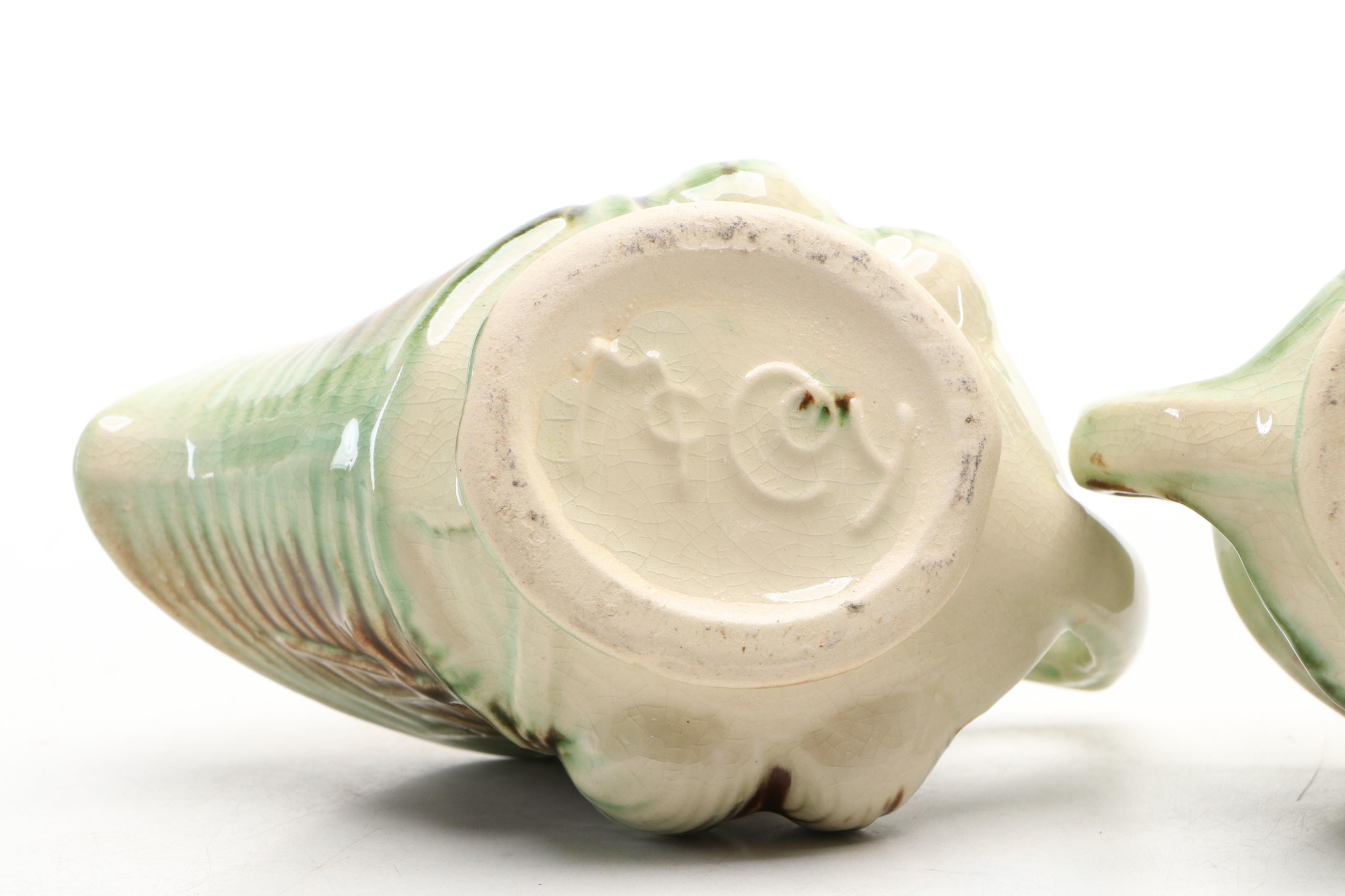 McCoy Pottery Pine Cone Tea Set, Mid-20th Century