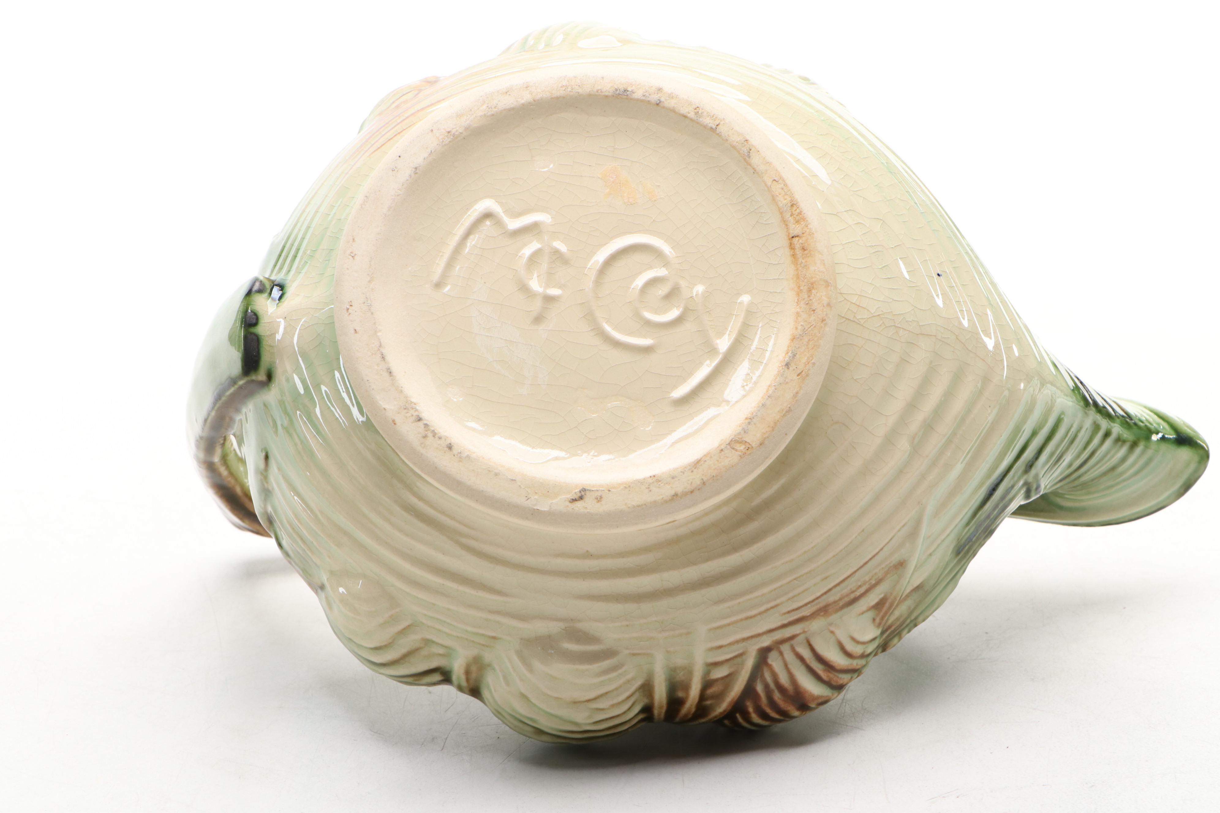 McCoy Pottery Pine Cone Tea Set, Mid-20th Century