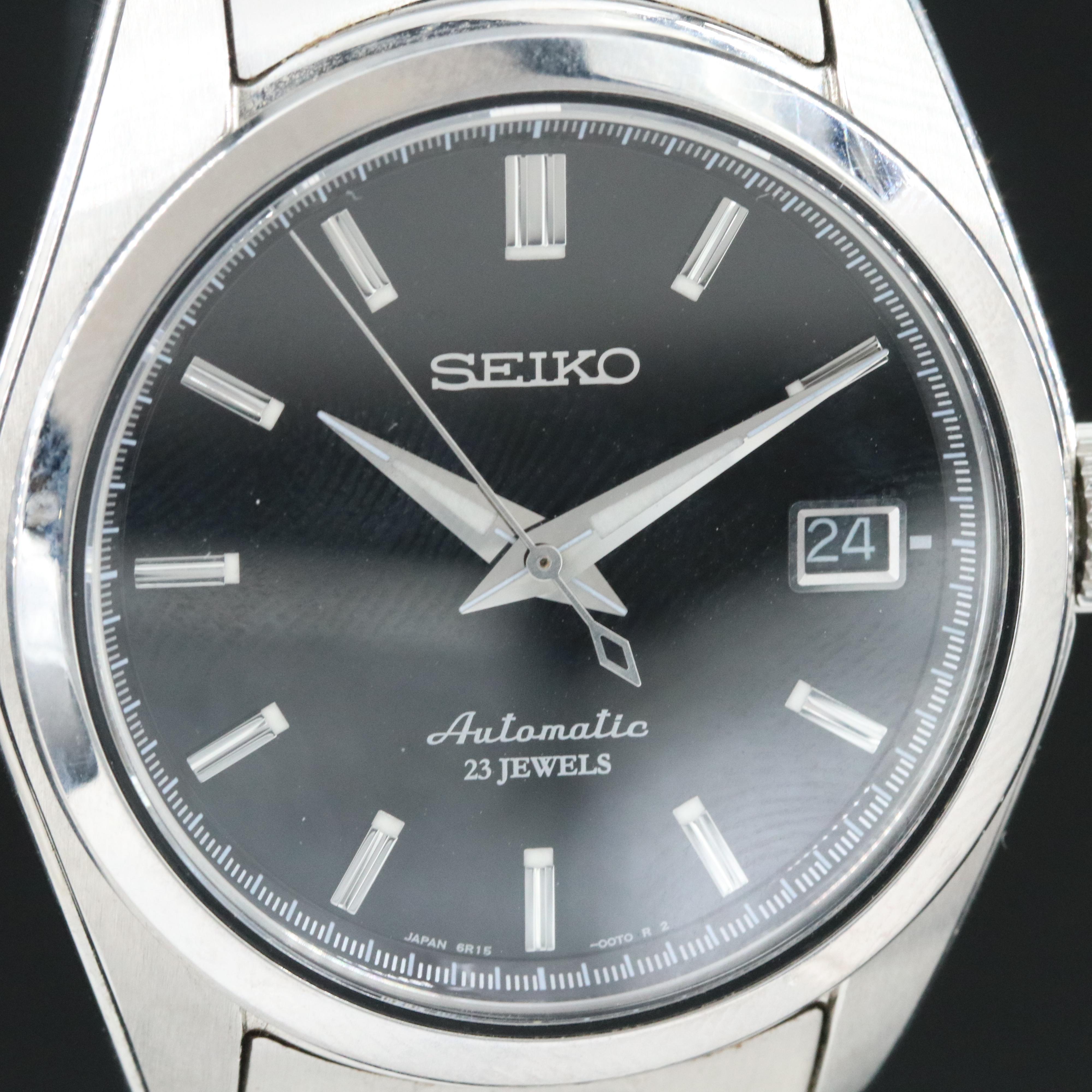 Seiko Classic Date Black Automatic Watch