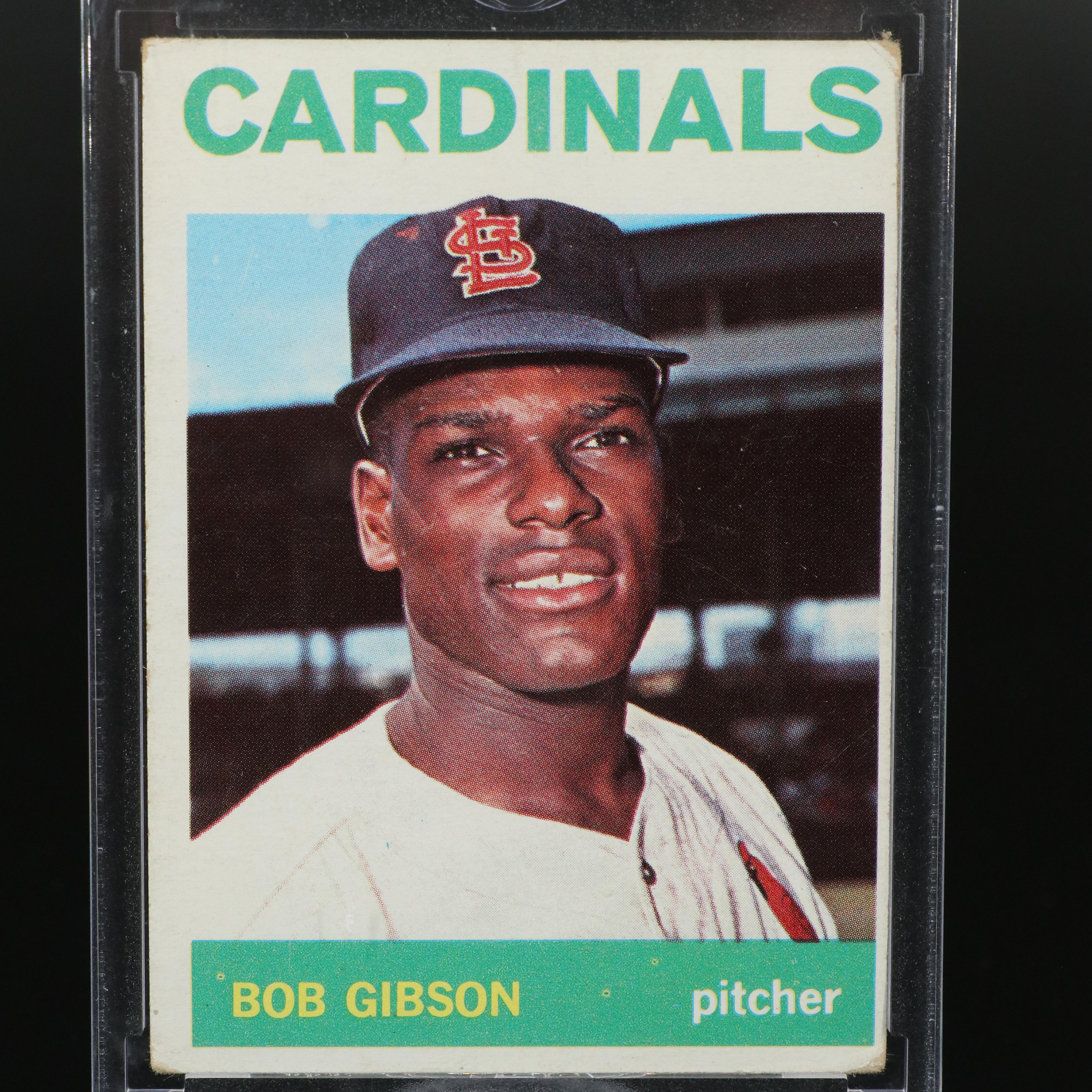 Topps Baseball Cards Featuring Hank Aaron, Bob Gibson, and More, 1950s-1960s