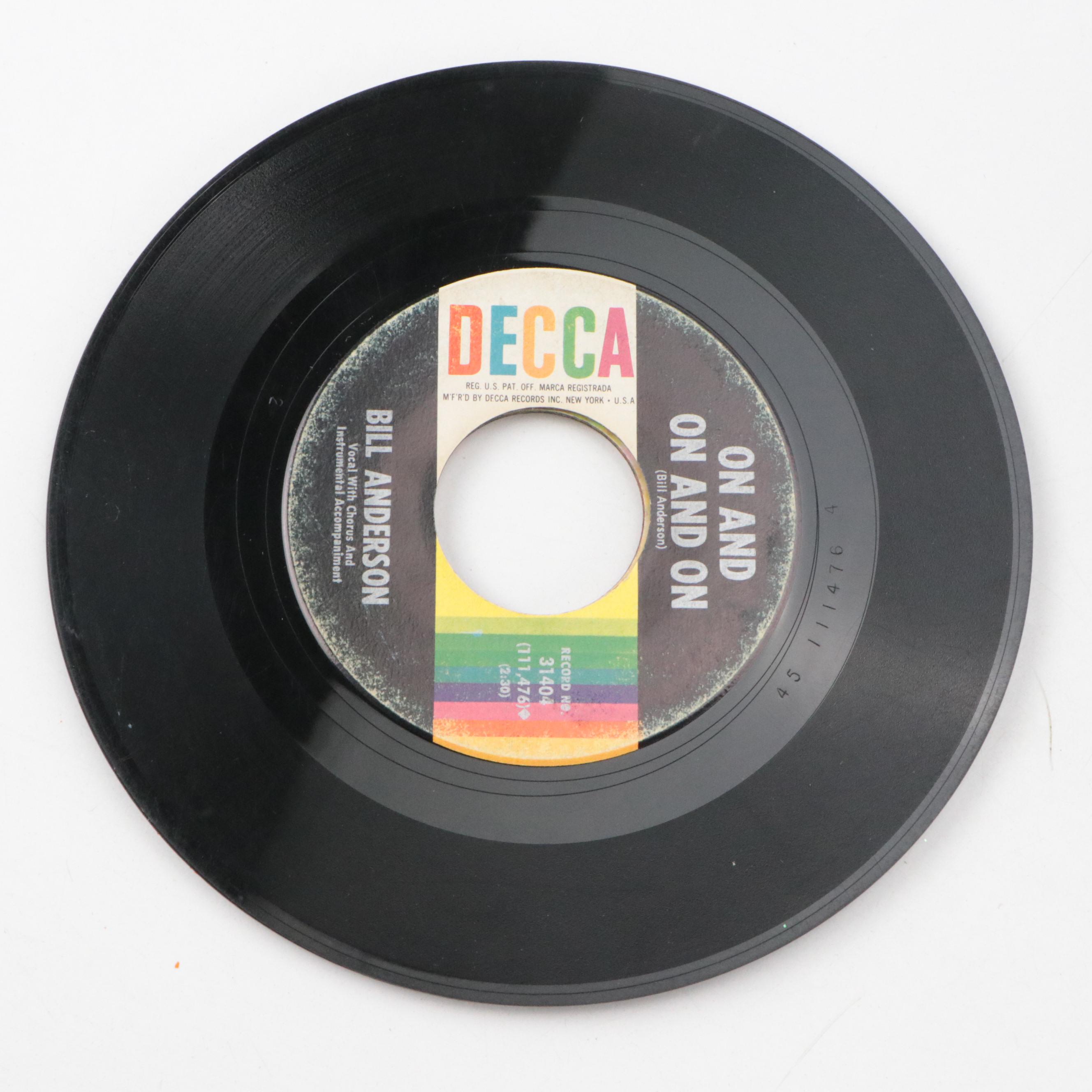 Donovan, Kiki Dee, Bill Anderson, and More Vinyl Record Singles and More