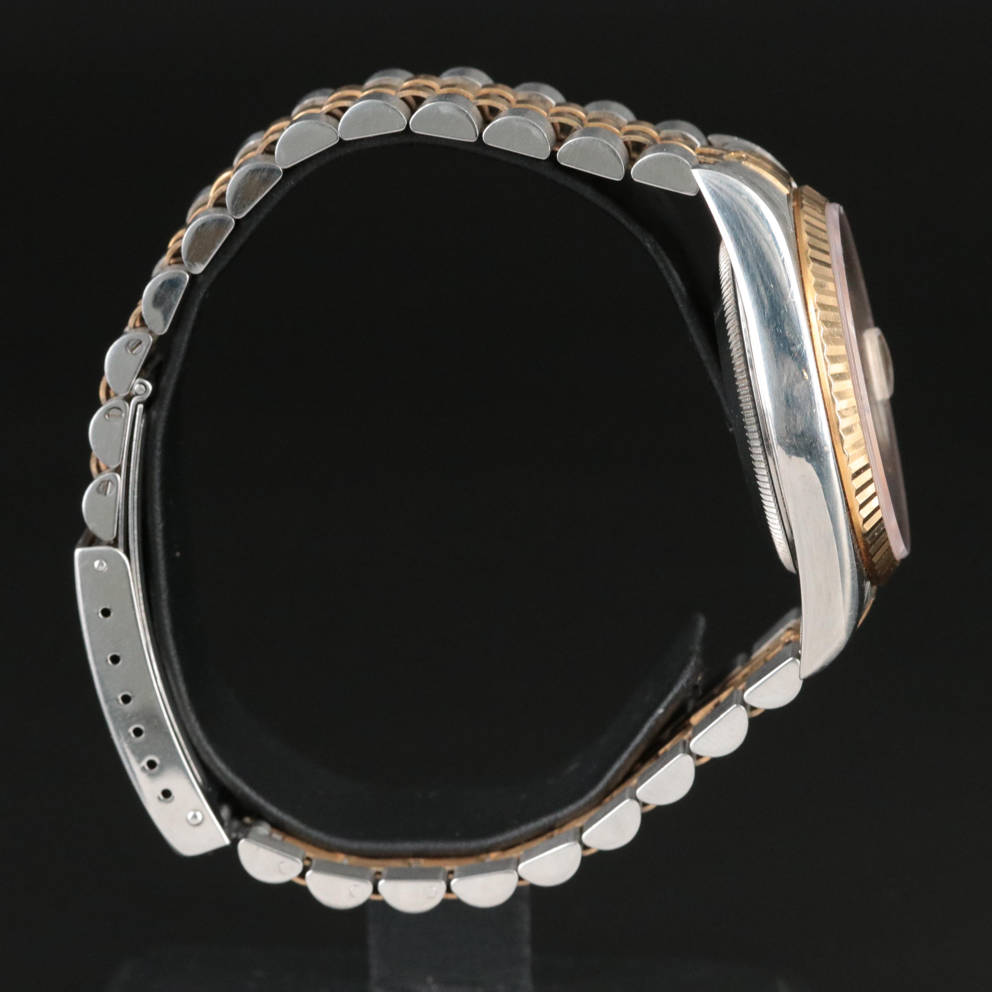 1999 Rolex Custom Diamond Dial Two-Tone Datejust Watch