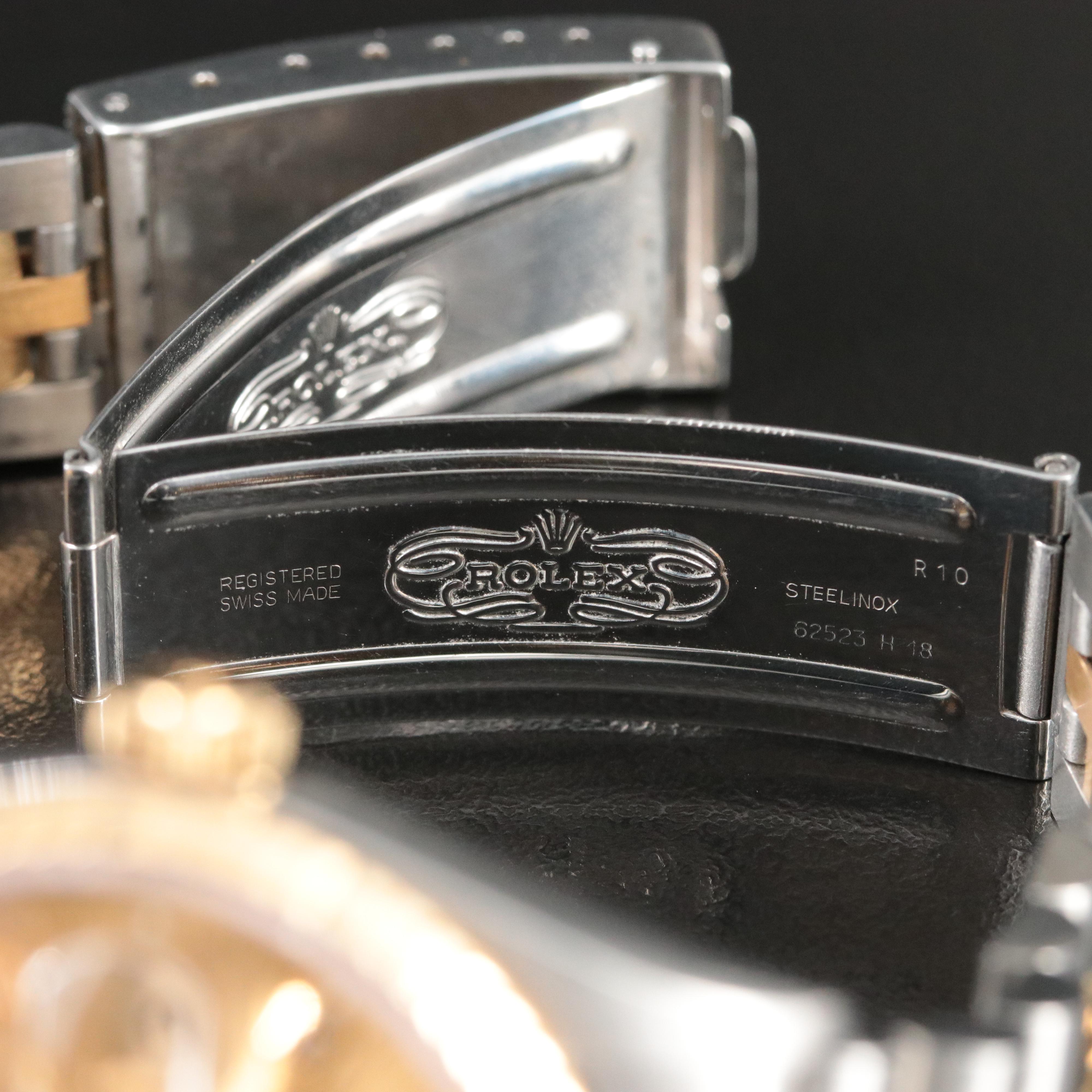 1999 Rolex Custom Diamond Dial Two-Tone Datejust Watch