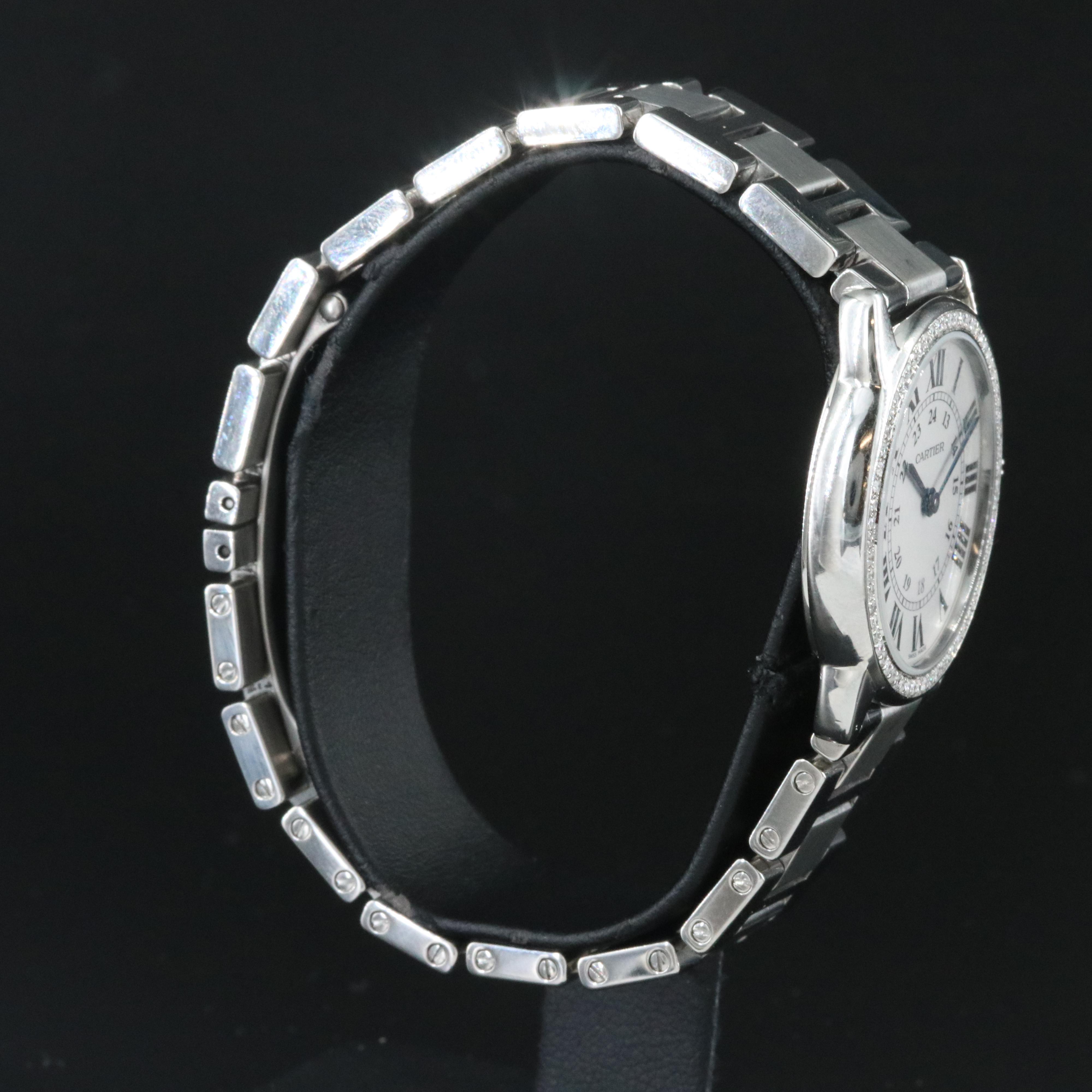 Cartier Ronde Solo de Cartier 29 Custom Diamond Steel Watch