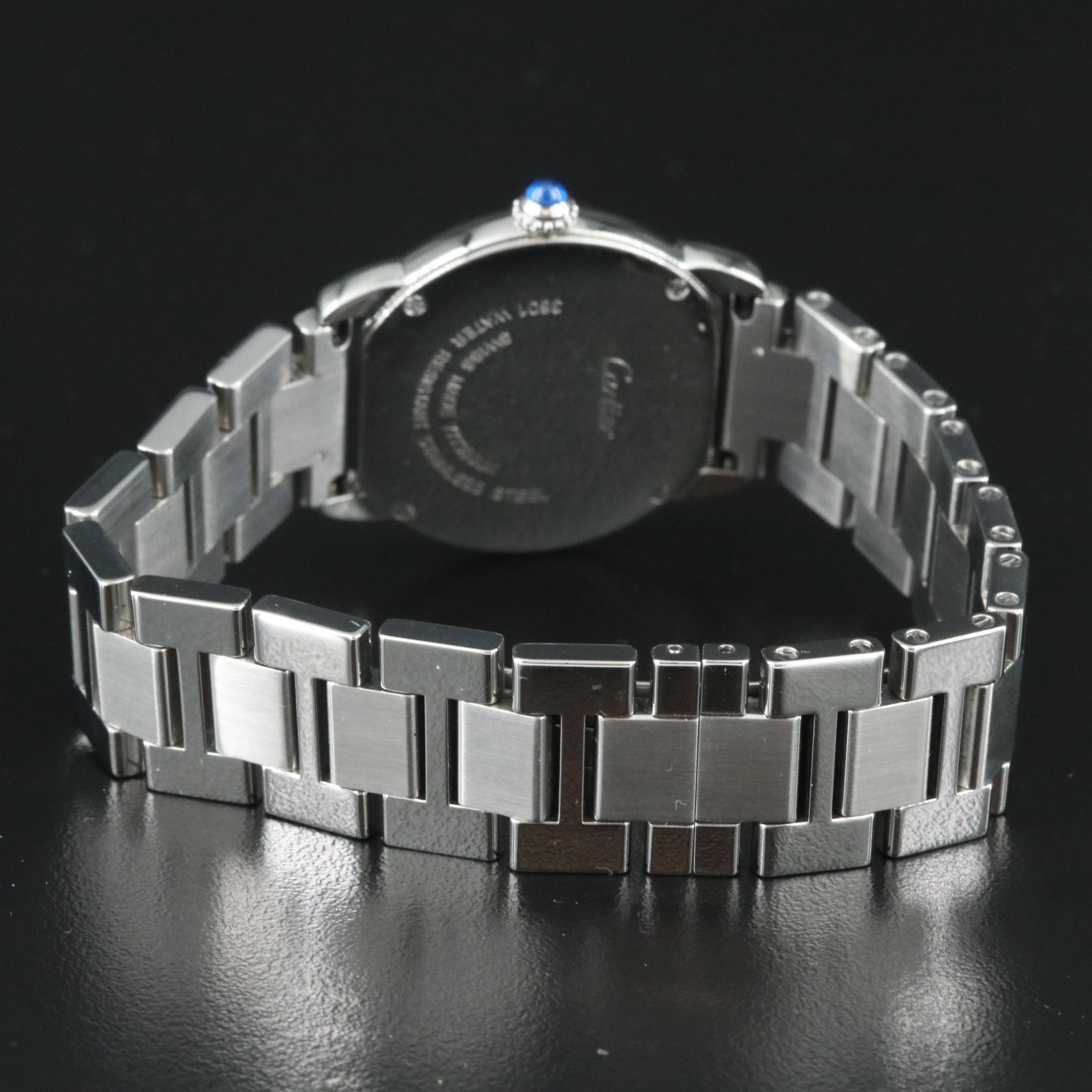 Cartier Ronde Solo de Cartier 29 Custom Diamond Steel Watch