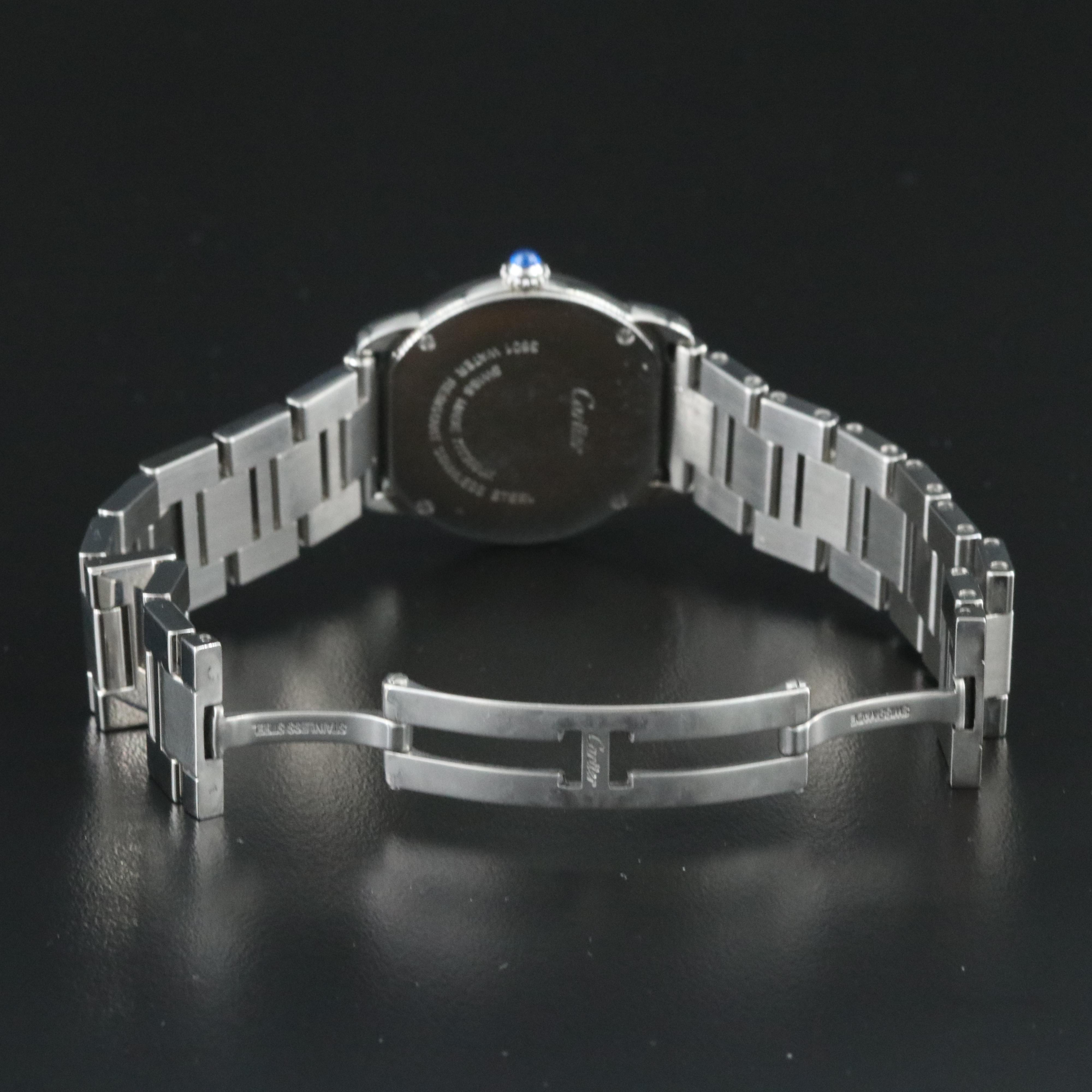 Cartier Ronde Solo de Cartier 29 Custom Diamond Steel Watch