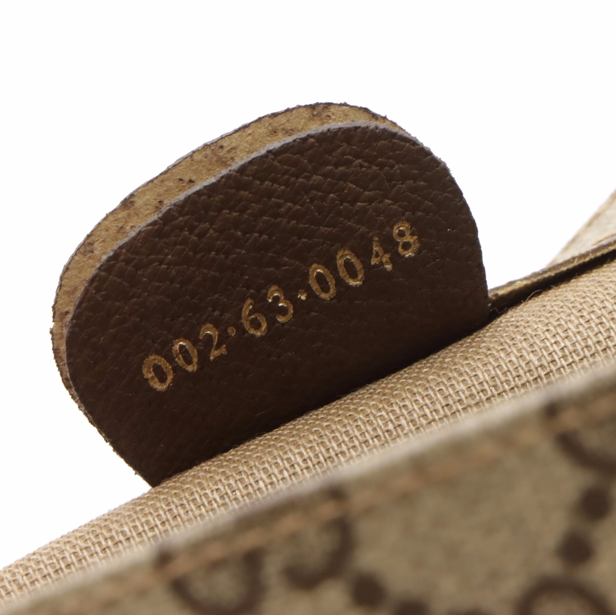 Gucci Interlocking GG Web Stripe Flat Tote in GG Supreme Canvas, 1980s