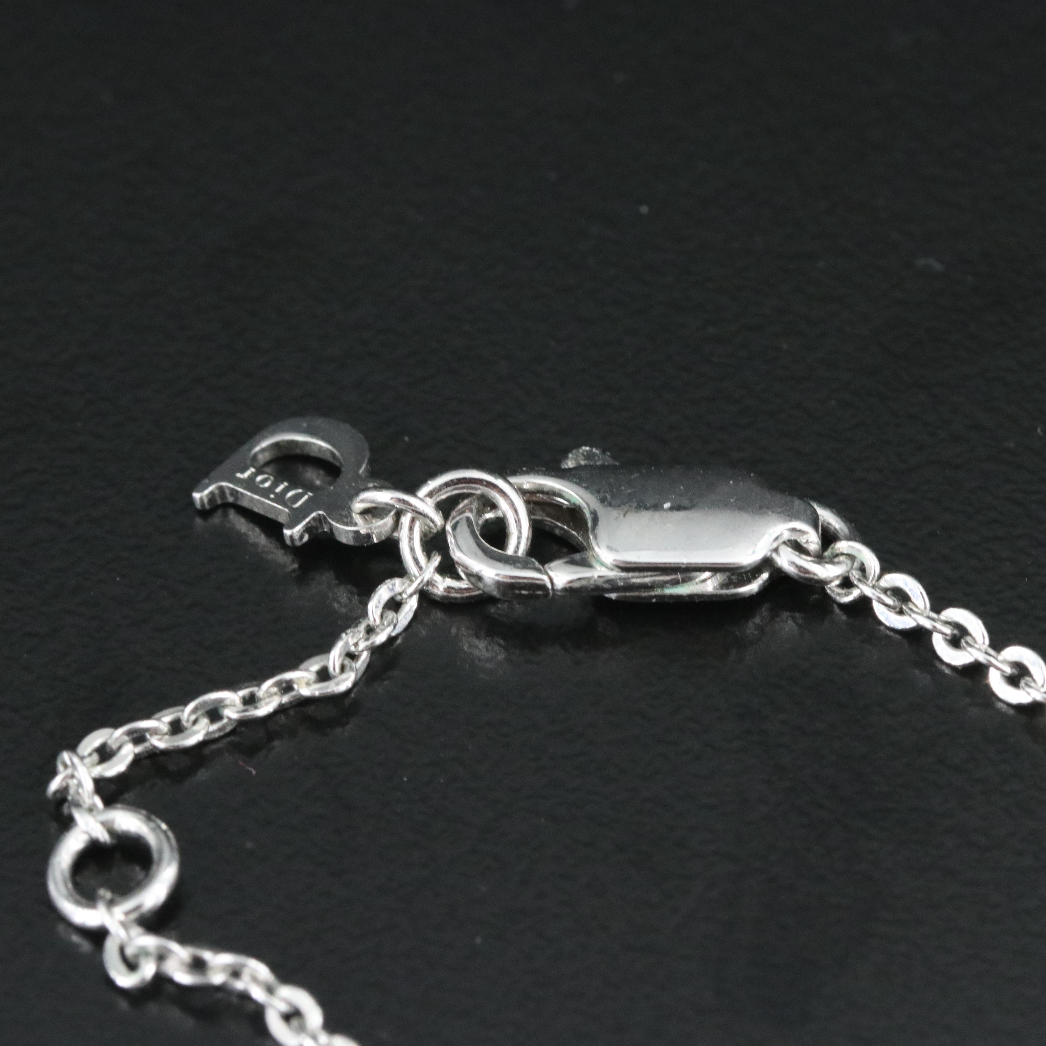 Dior 'Letters' Faux Pearl Bracelet